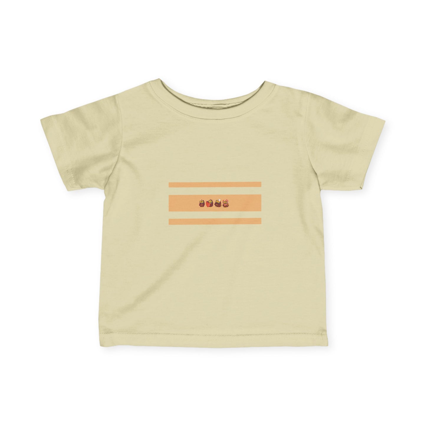Cute Infant Fine Jersey Tee with Playful Design for Babies