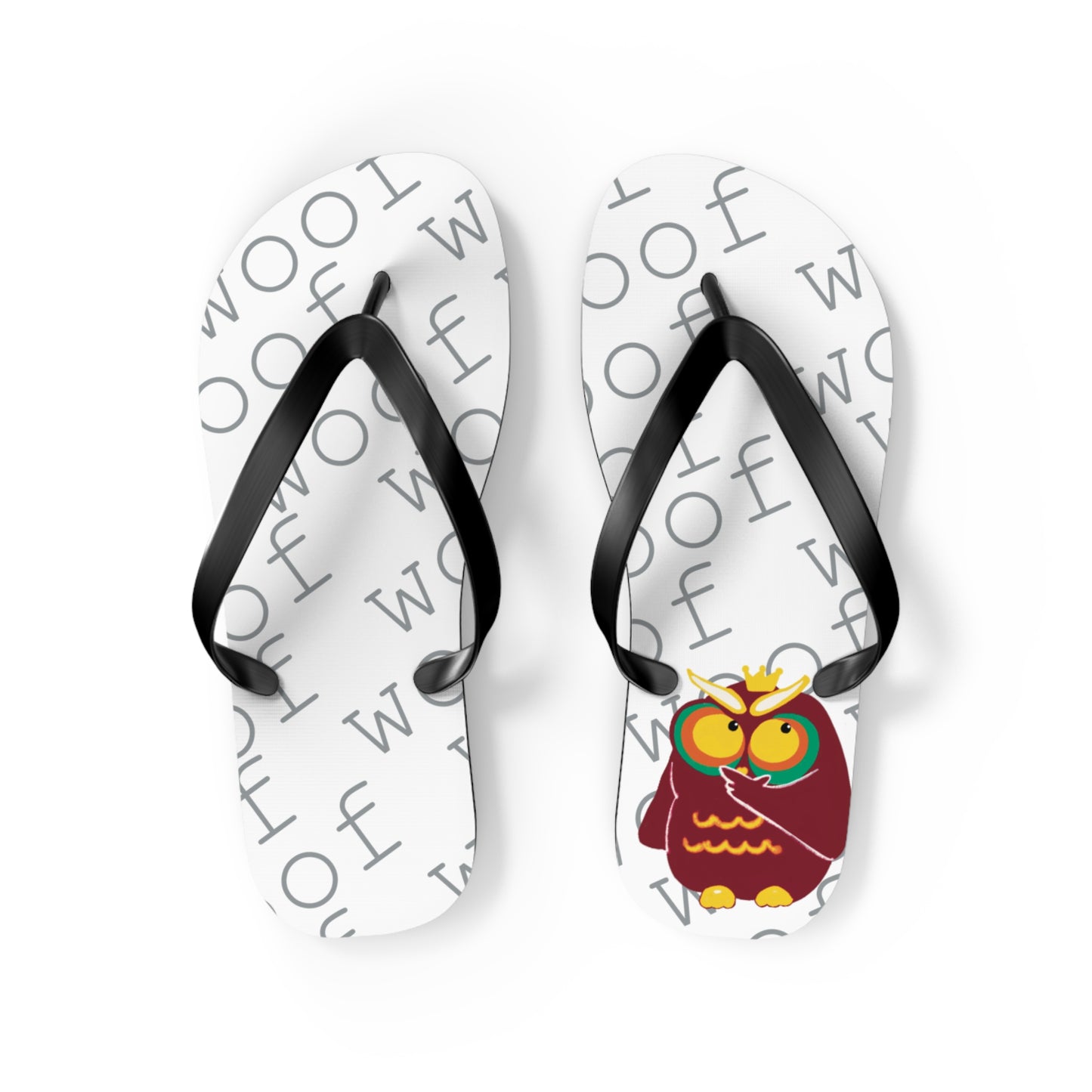 Playful Pet-Themed Flip Flops for Animal Lovers | Dog Lover's Sandals, Cute Footwear, Summer Fun, Beachwear, Woof Design