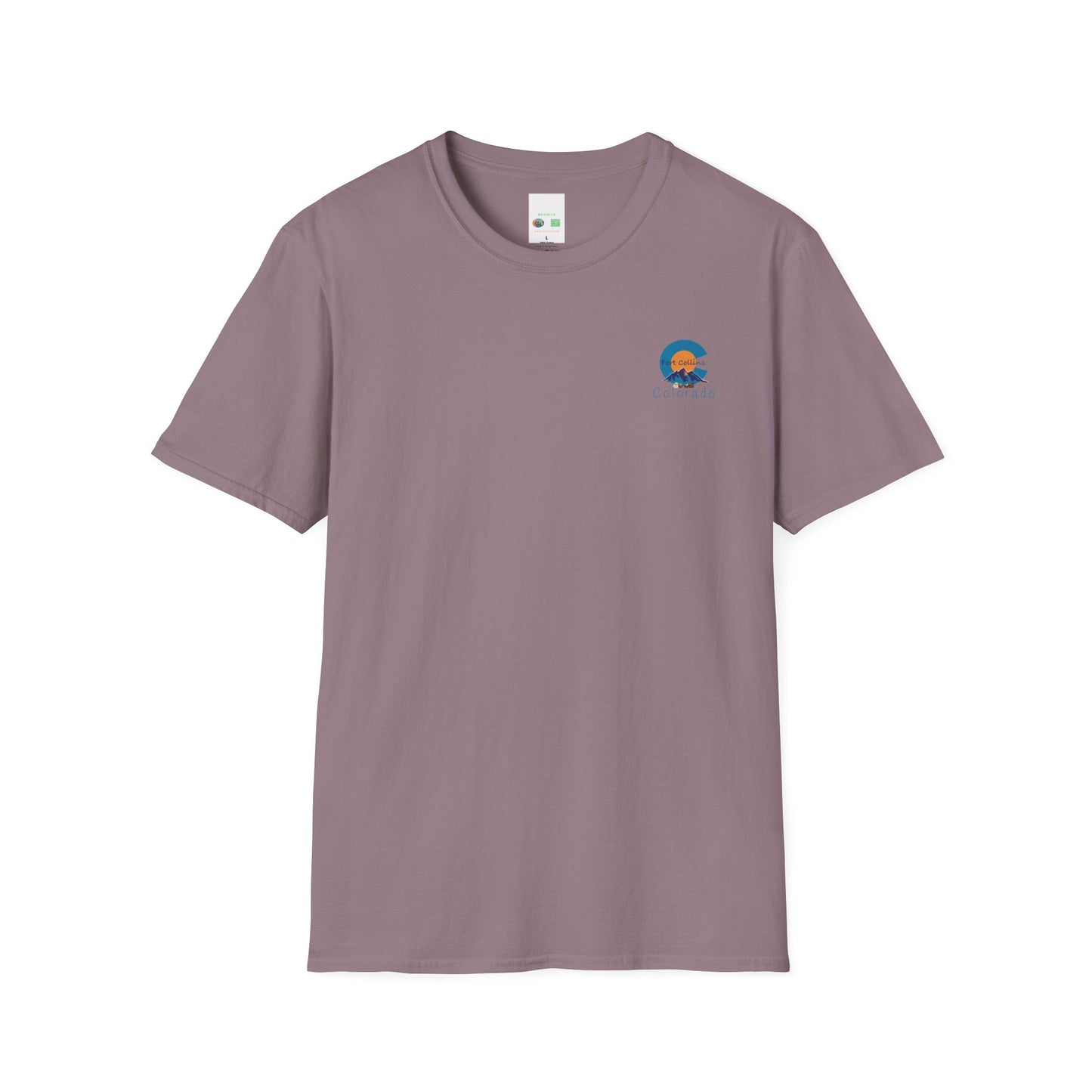 Fort Collins Colorado Unisex T-Shirt | Softstyle Tee for Travel Lovers, Adventure Seekers, and Summer Days, Gift for Nature Enthusiasts