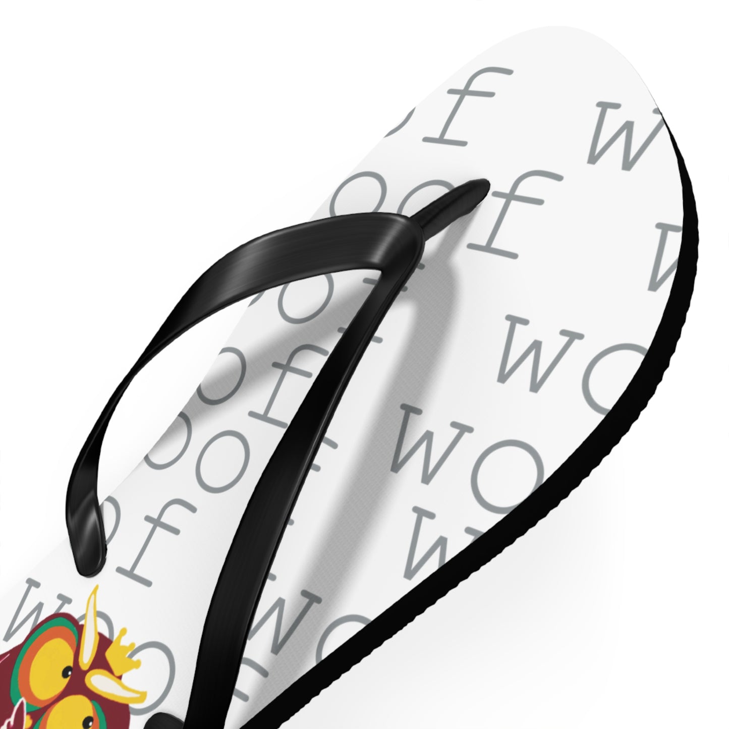 Playful Pet-Themed Flip Flops for Animal Lovers | Dog Lover's Sandals, Cute Footwear, Summer Fun, Beachwear, Woof Design