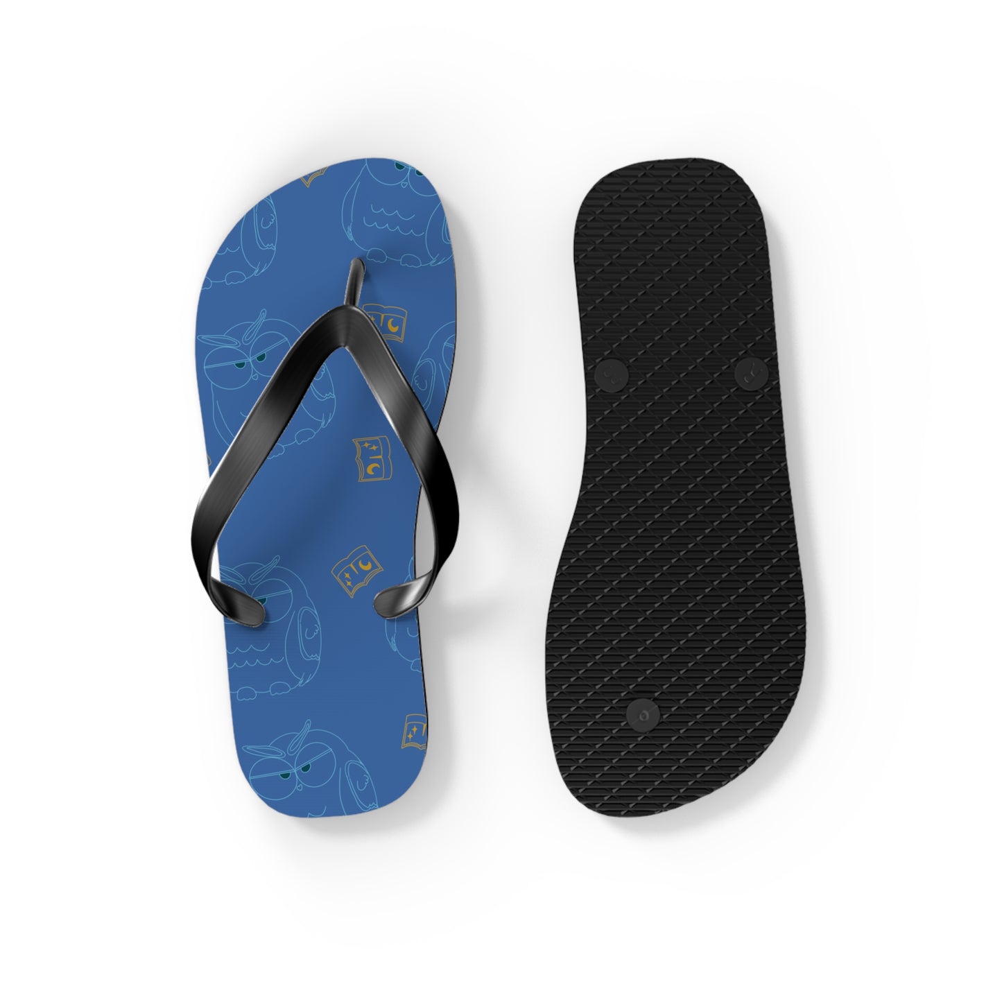 Fun Owl Flip Flops for Summer, Casual Beach Sandals, Cute Vacation Footwear, Perfect Gift for Owl Lovers