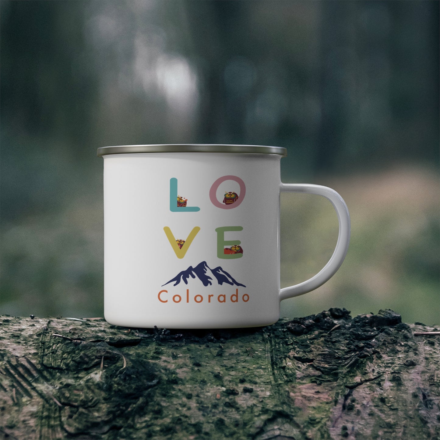 Love Colorado Camping Mug, Outdoor Mug, Gift for Hikers, Retro Camping Mug, Personalized Adventure Mug, Travel Mug
