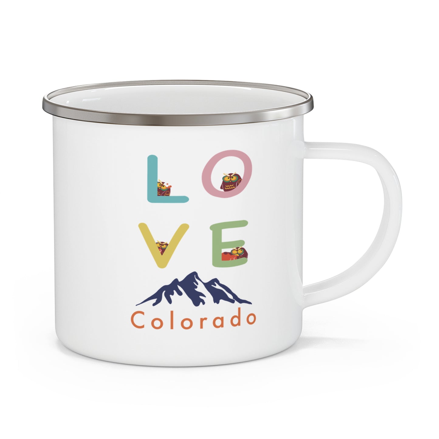 Love Colorado Camping Mug, Outdoor Mug, Gift for Hikers, Retro Camping Mug, Personalized Adventure Mug, Travel Mug