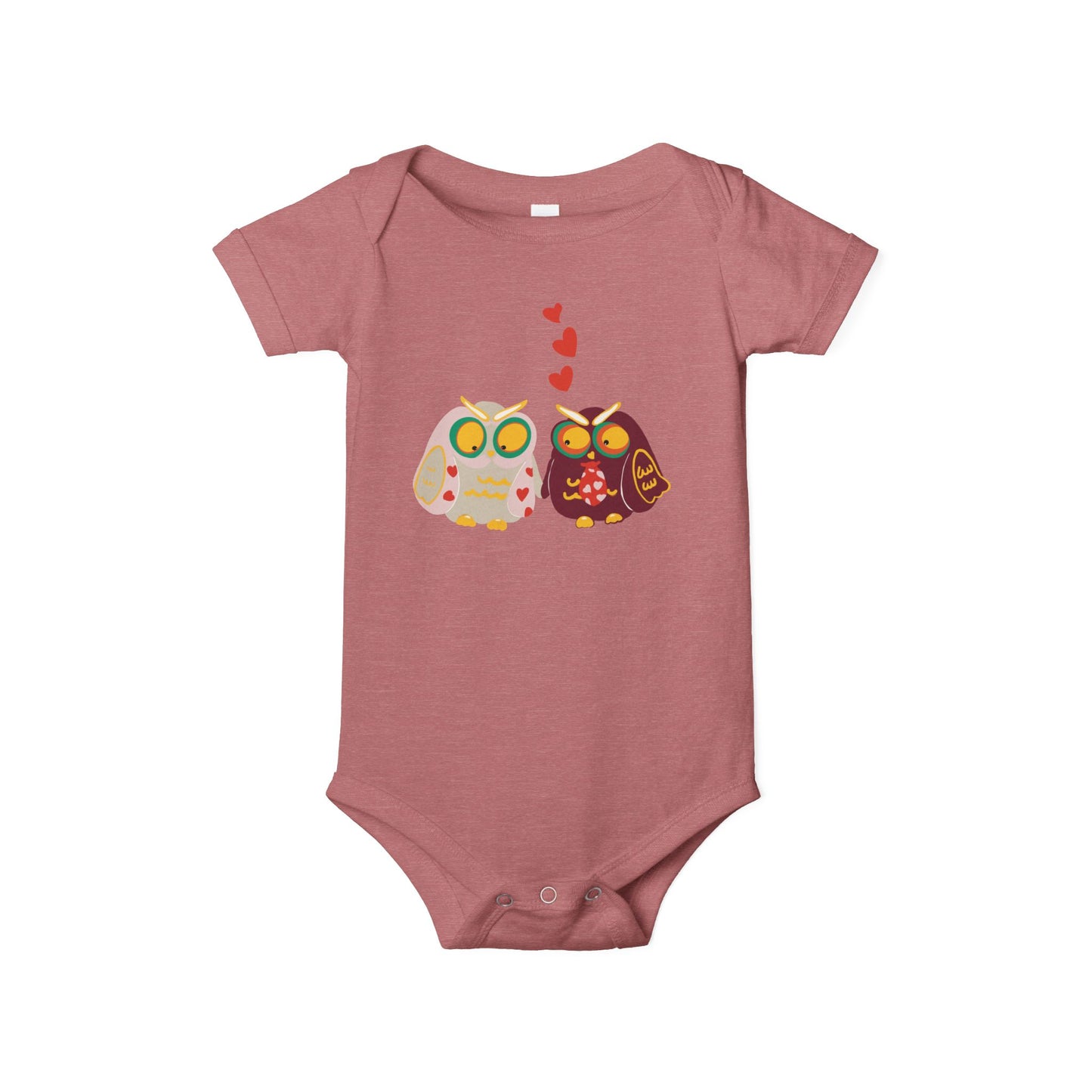 Adorable Owl Love Infant Jersey One Piece - Cute Baby Bodysuit for Baby Showers & Valentine's Day