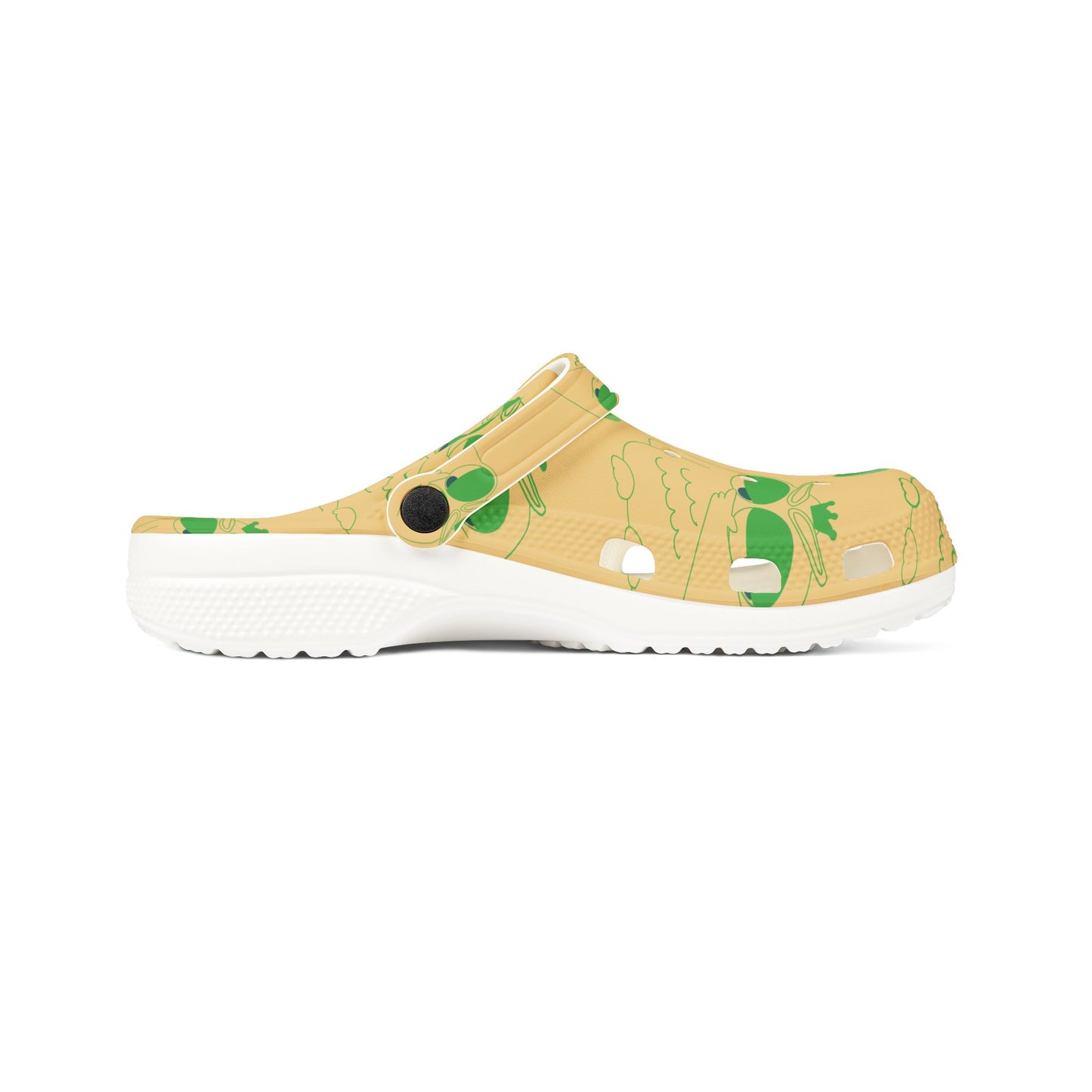 Cute Green Frog EVA Foam Shoes, Comfortable Clogs for Garden, Summer, Beach, Kid's Outdoor Fun, Unique Slippers