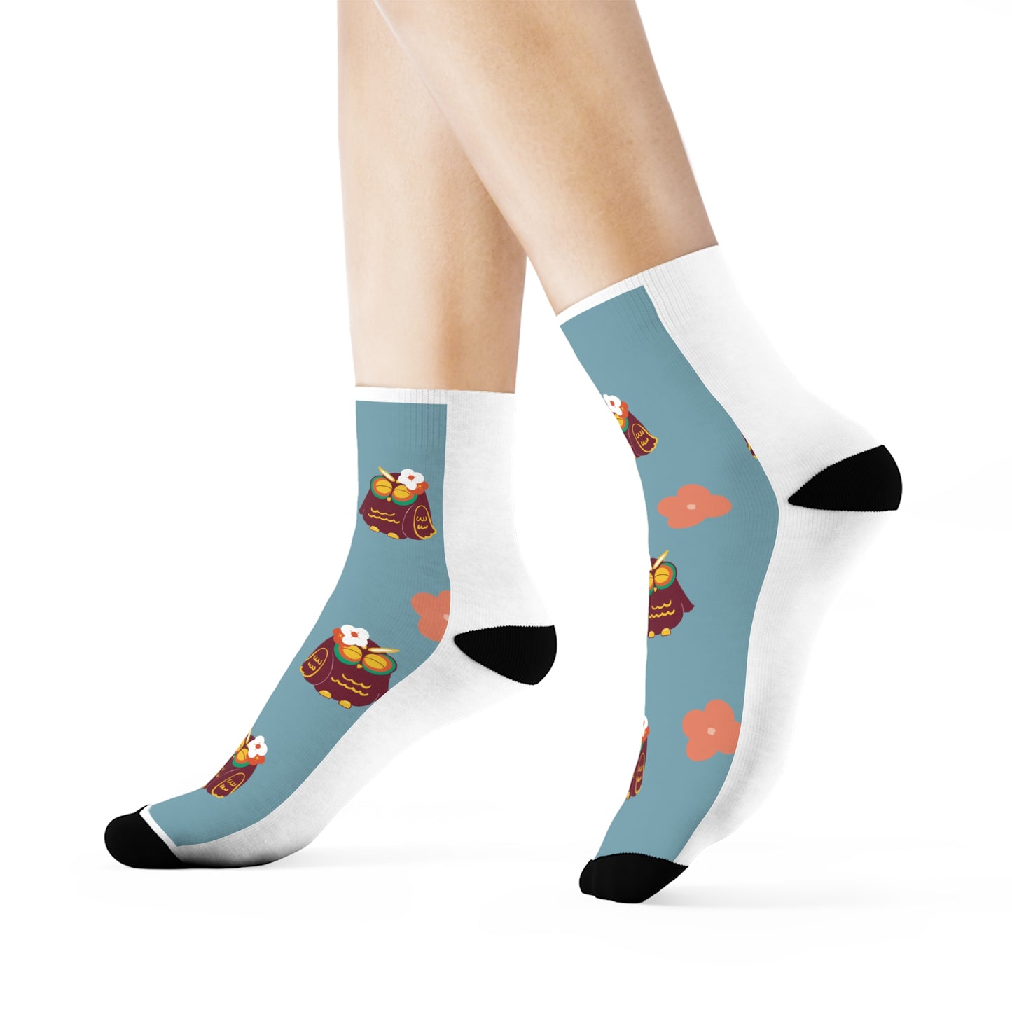 Fun Patterned Crew Socks for Cozy Vibes, Perfect Gift for Friends, Birthday Party Must-Have, Cute Footwear for Home, Quirky Sock Collection