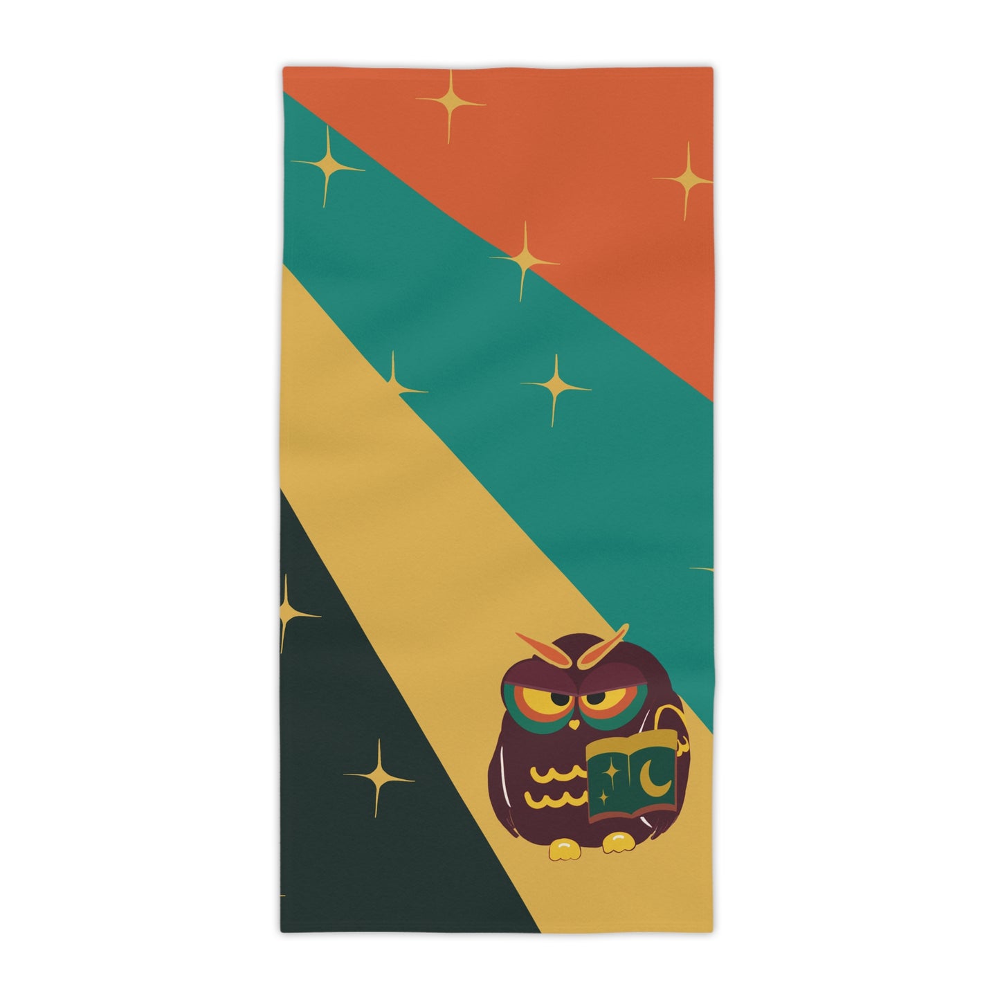 Retro Owl Beach Towel – Colorful, Fun & Perfect for Summer Adventures