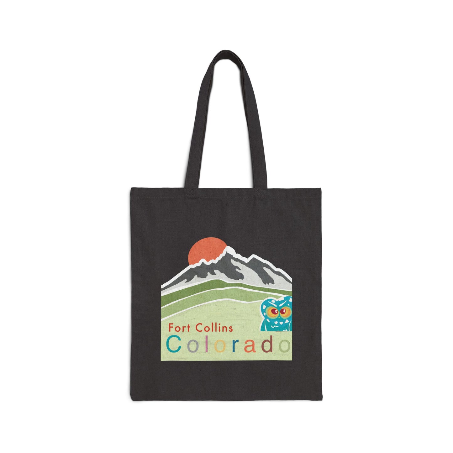 Fort Collins Colorado Cotton Canvas Tote Bag - Eco-Friendly, Stylish Reusable Shopping Bag