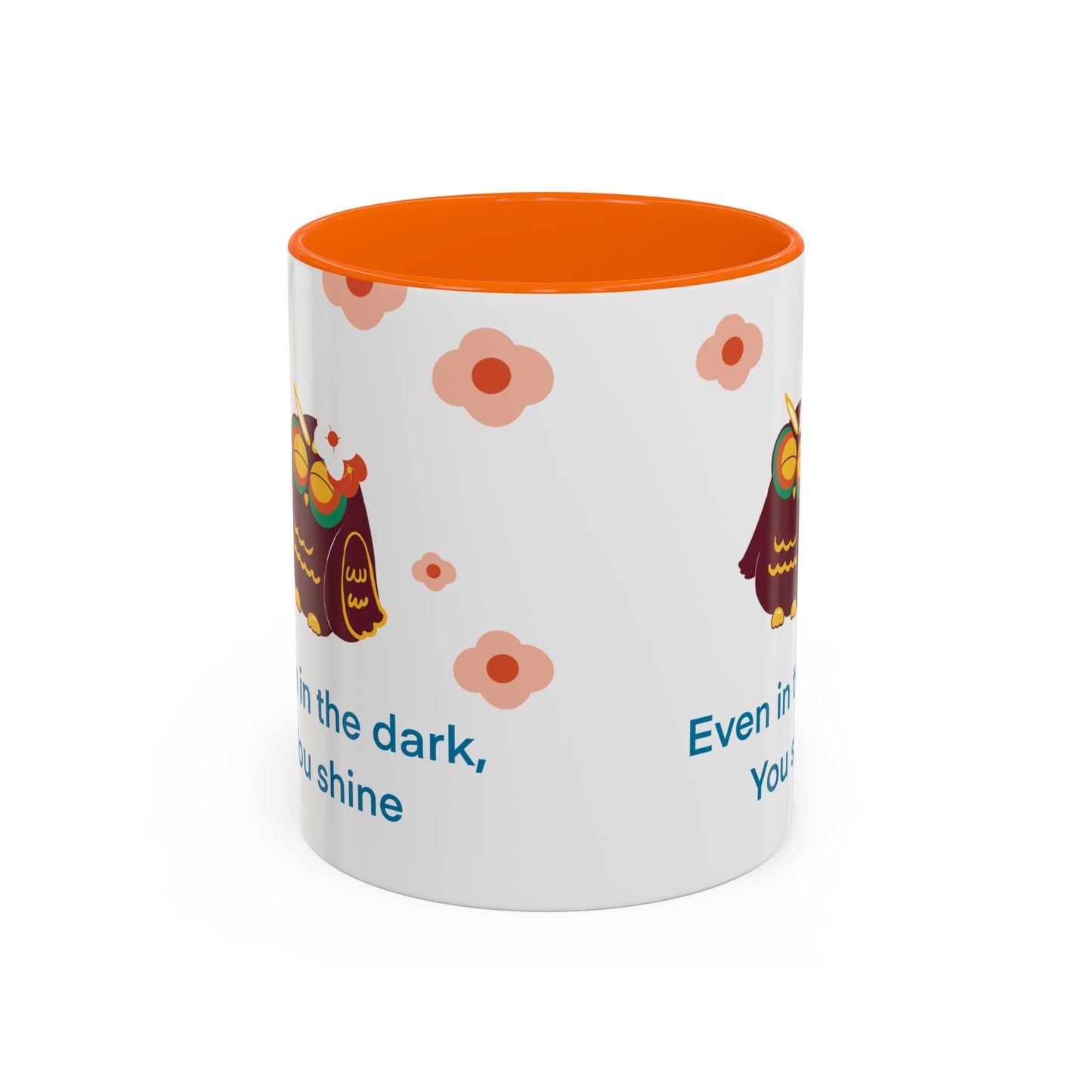 Inspirational Owl Coffee Mug, Cute Gift for Friends, Motivational Kitchenware, Positive Vibes, Owl Lover Decor