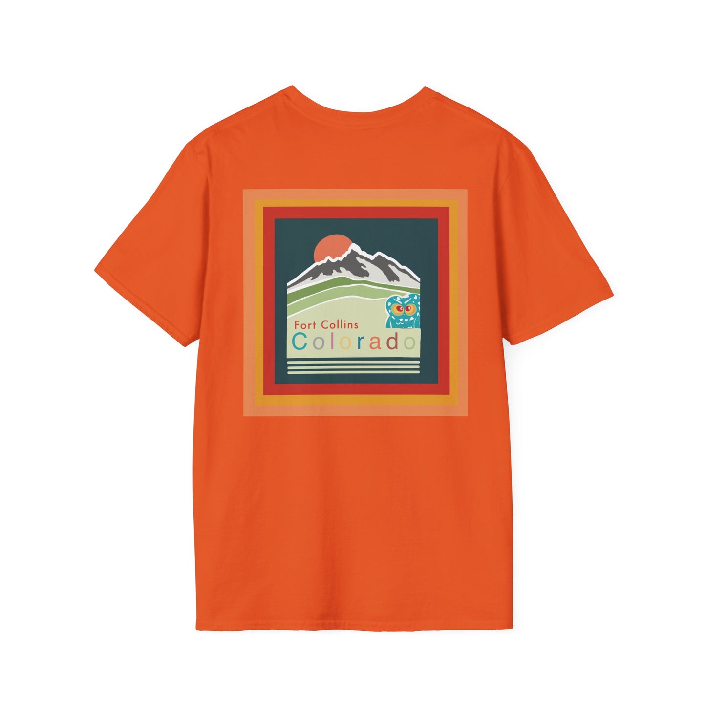 Fort Collins Colorado T-Shirt, Unisex Graphic Tee, Casual Travel Shirt, Vintage Style Apparel, Outdoor Adventure Clothing
