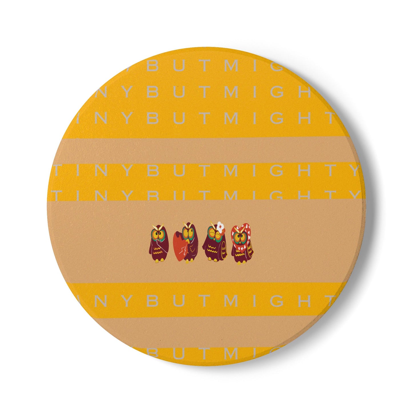 Cute Owl Ceramic Coaster - Tiny but Mighty Design