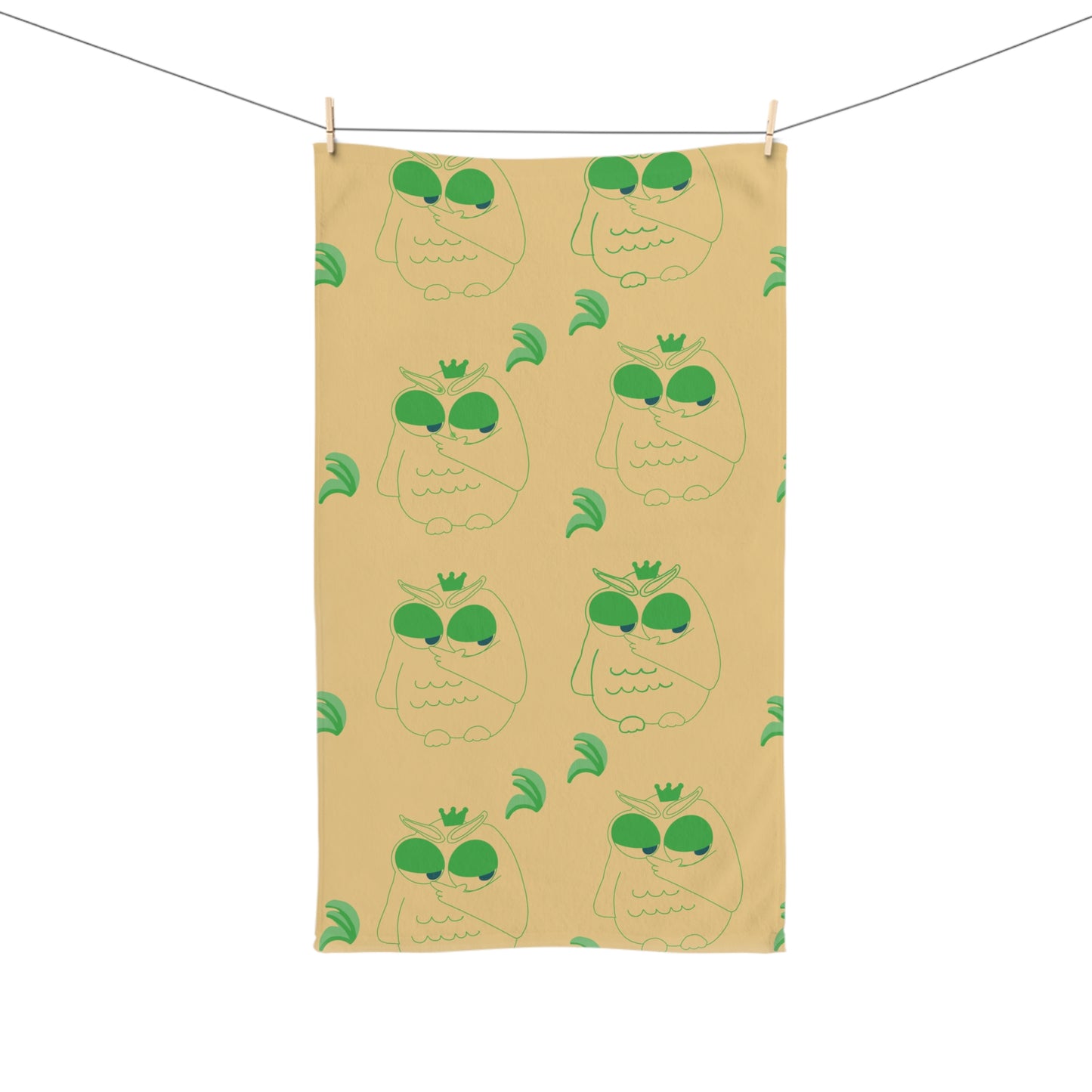 Whimsical Owl Hand Towel - Fun Kitchen Decor, Eco-Friendly Gift, Animal Lover's Towel, Cute Bathroom Essentials, Unique Housewarming Present