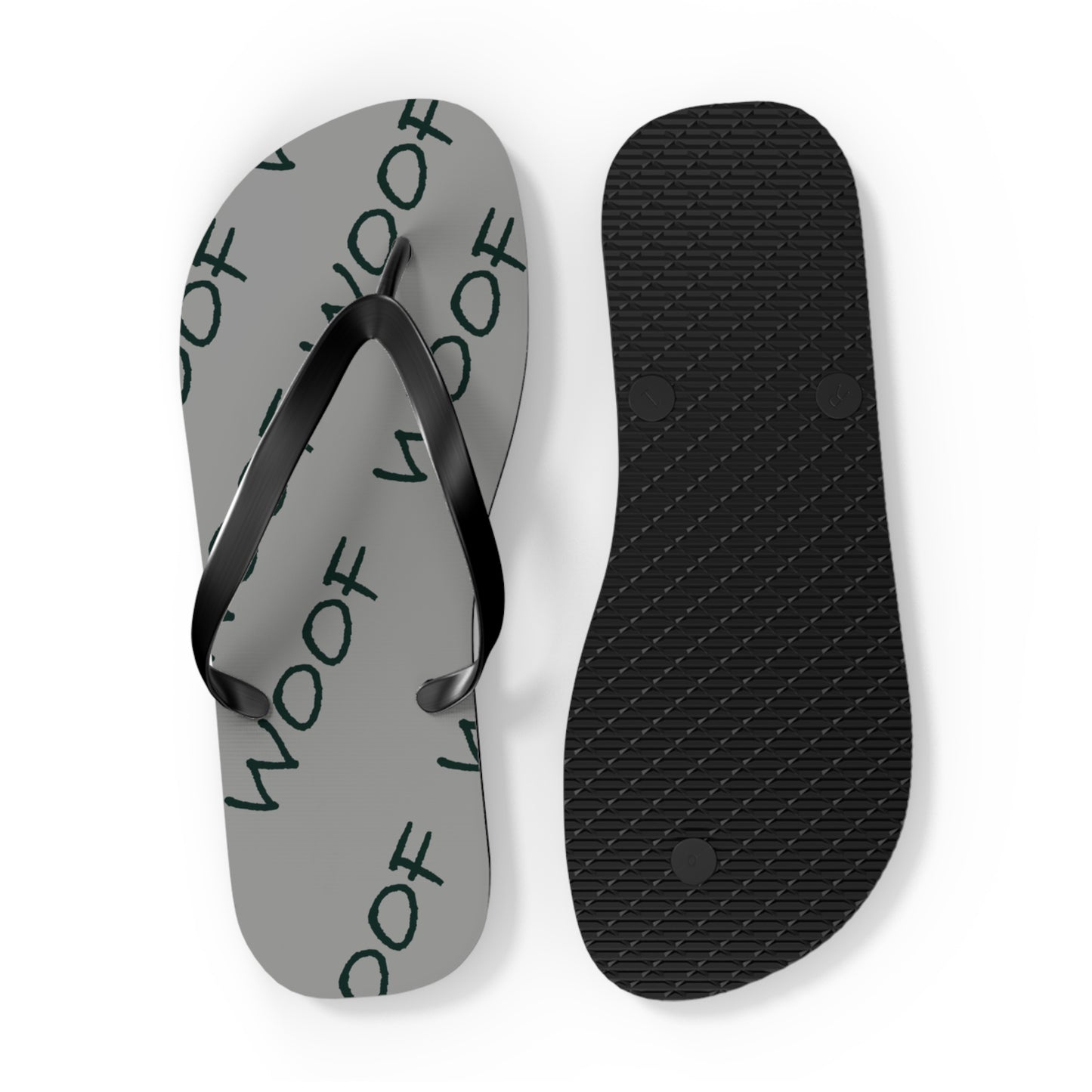 Woof Flip Flops | Fun Pet Lover Sandals for Beach Days, Summer Vibes, Dog Lover Gifts, Casual Footwear, Animal-Themed Summer Gear