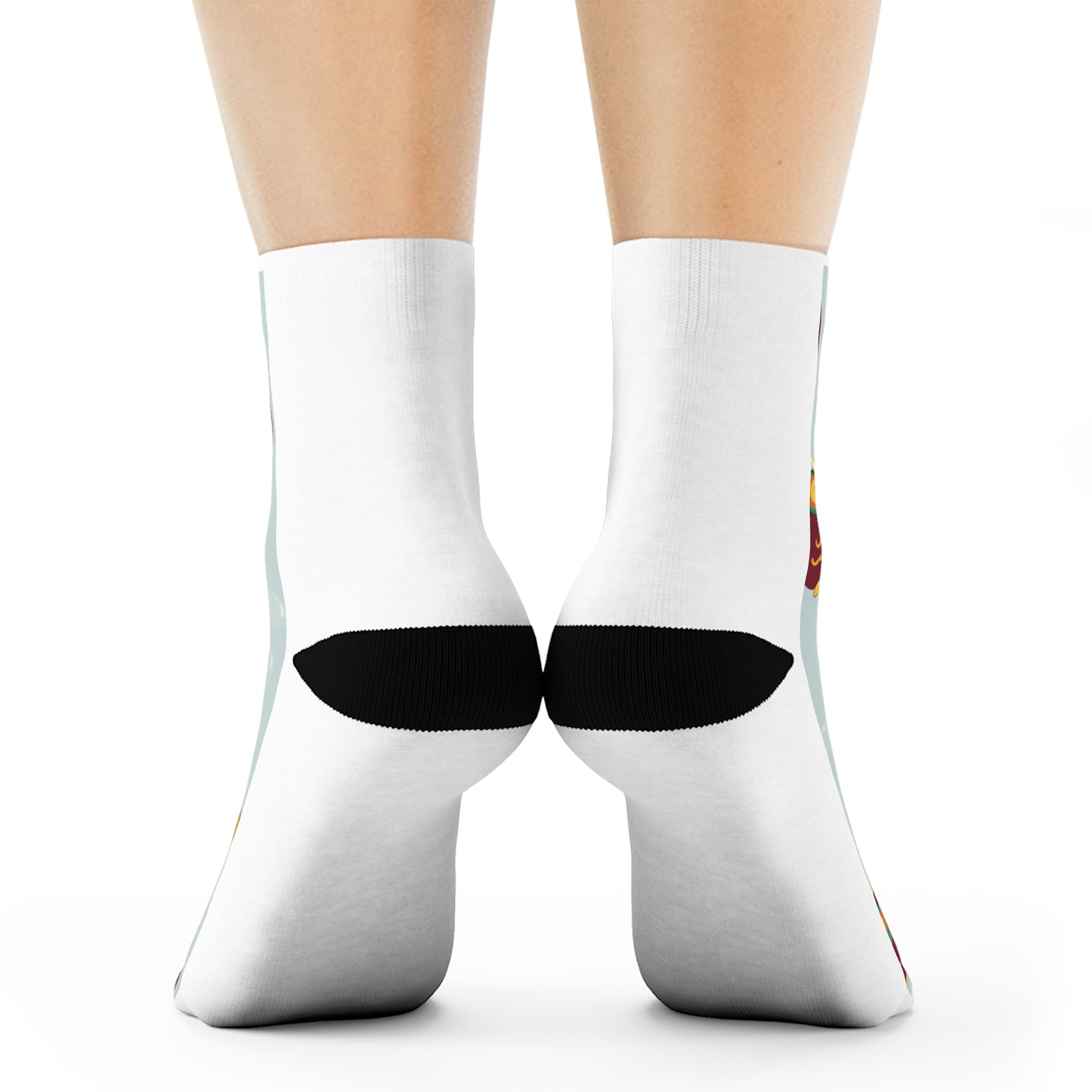 Whimsical Owl Crew Socks - Fun & Cozy Footwear for Animal Lovers