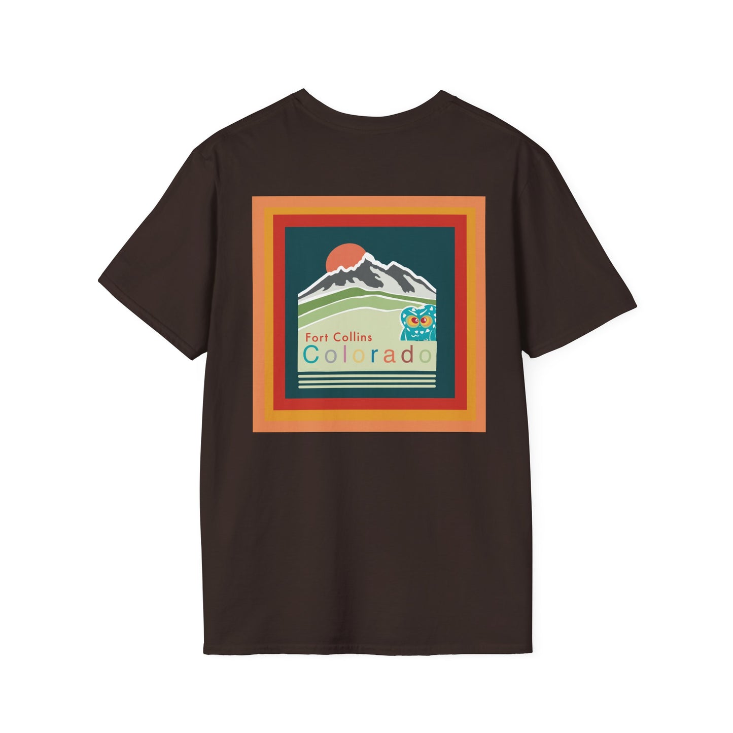 Fort Collins Colorado T-Shirt, Unisex Graphic Tee, Casual Travel Shirt, Vintage Style Apparel, Outdoor Adventure Clothing