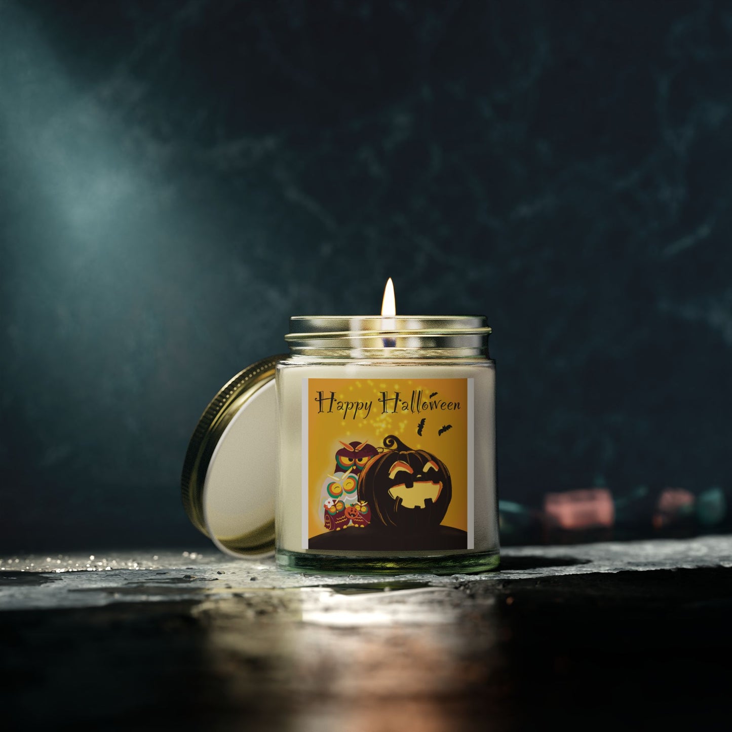 Halloween Scented Candles - Coconut Apricot Wax, Cozy Fall Decor, Autumn Aromatherapy, Spooky Scents, Gift for Him/Her