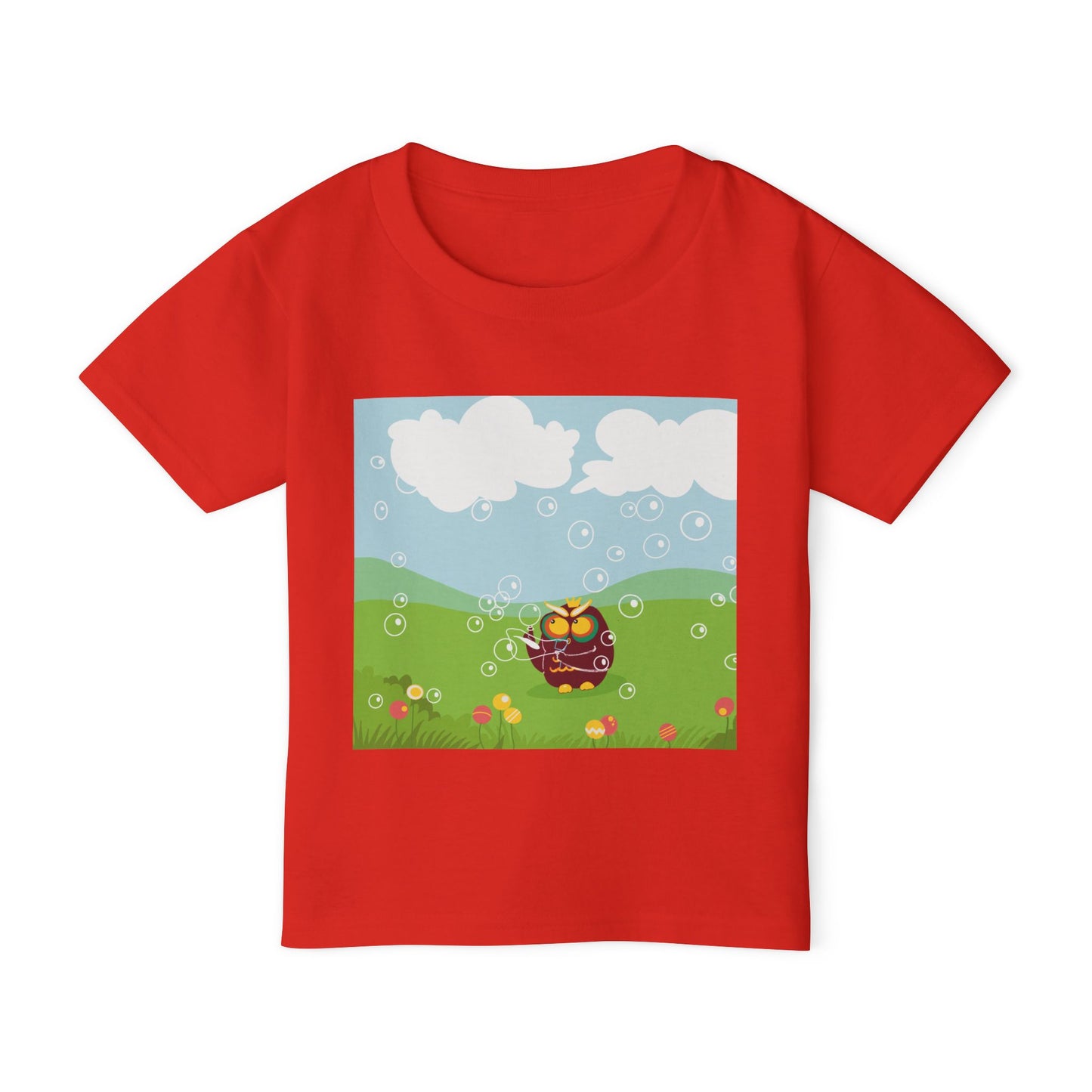 Whimsical Toddler T-Shirt with Bubbles Design, Kids Gift, Summer Outfit, Birthday Party, Playtime Essential, Adorable Toddler Apparel