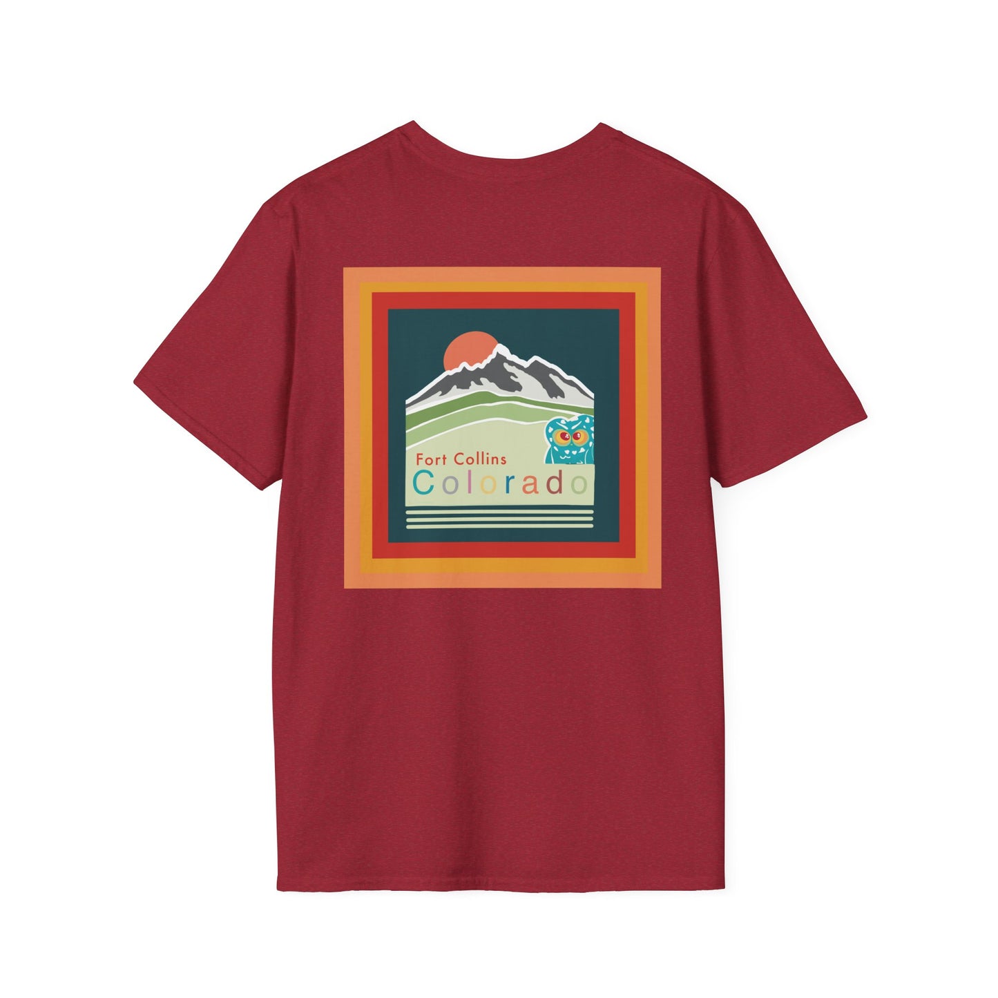 Fort Collins Colorado T-Shirt, Unisex Graphic Tee, Casual Travel Shirt, Vintage Style Apparel, Outdoor Adventure Clothing