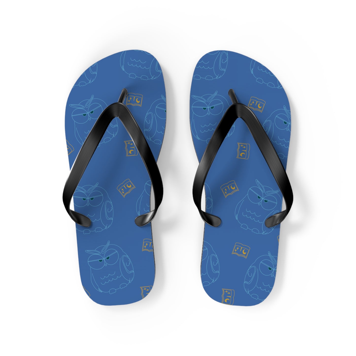 Fun Owl Flip Flops for Summer, Casual Beach Sandals, Cute Vacation Footwear, Perfect Gift for Owl Lovers