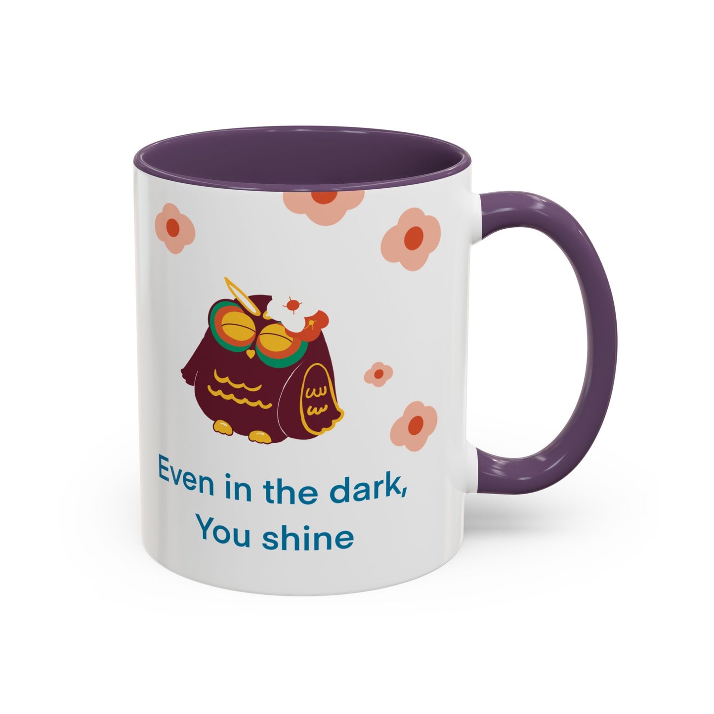 Inspirational Owl Coffee Mug, Cute Gift for Friends, Motivational Kitchenware, Positive Vibes, Owl Lover Decor