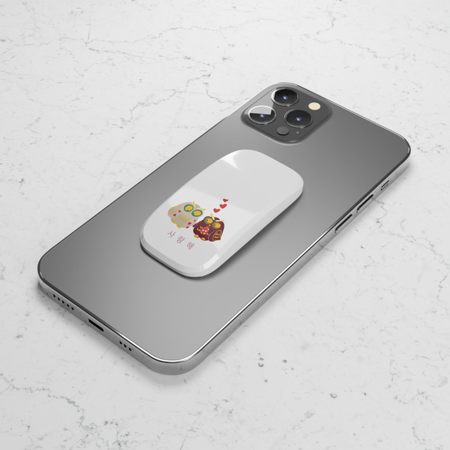 Cute Owl Phone Grip with Love Quote