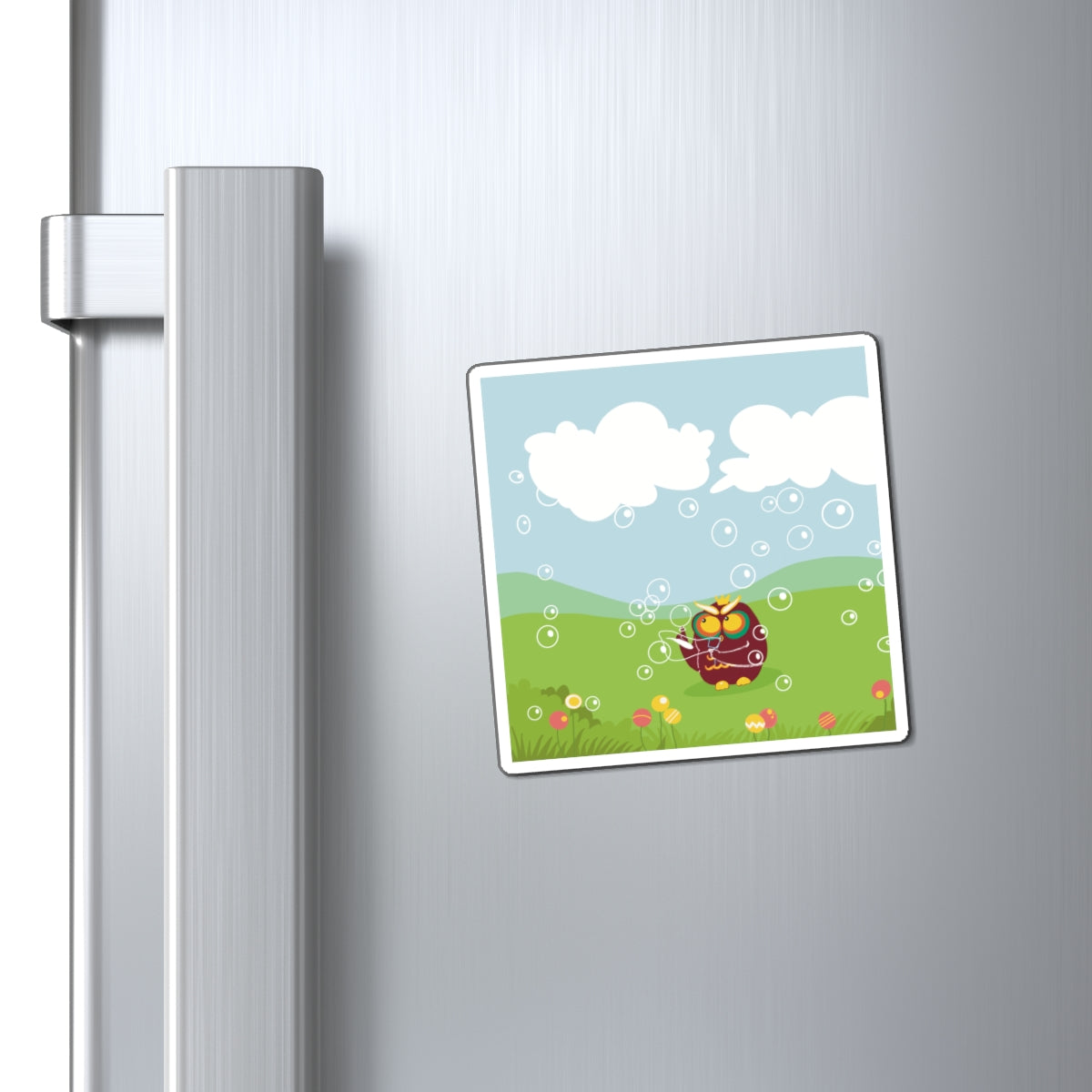 Cute Owl Bubble Magnets for Kids' Rooms | Fun Decorative Fridge Magnets
