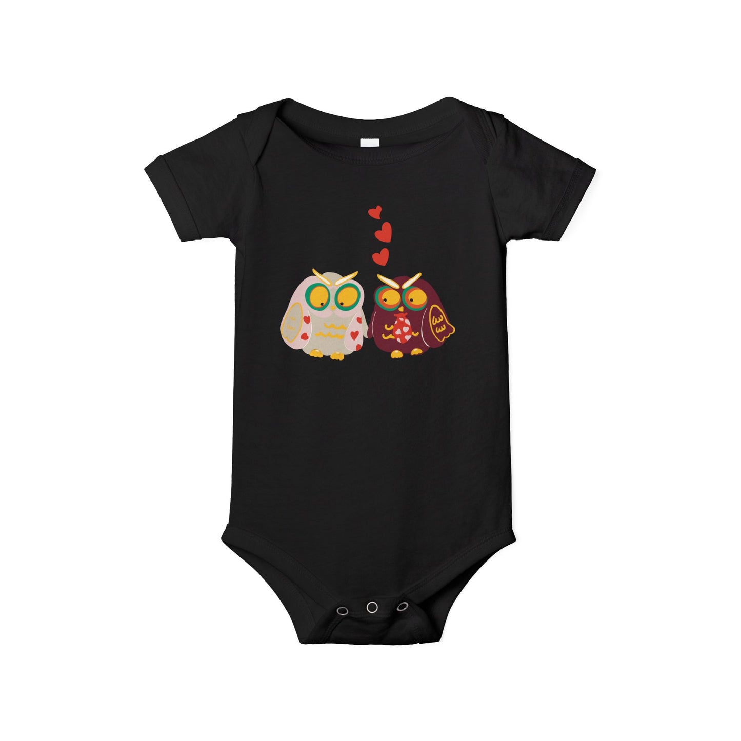 Adorable Owl Love Infant Jersey One Piece - Cute Baby Bodysuit for Baby Showers & Valentine's Day