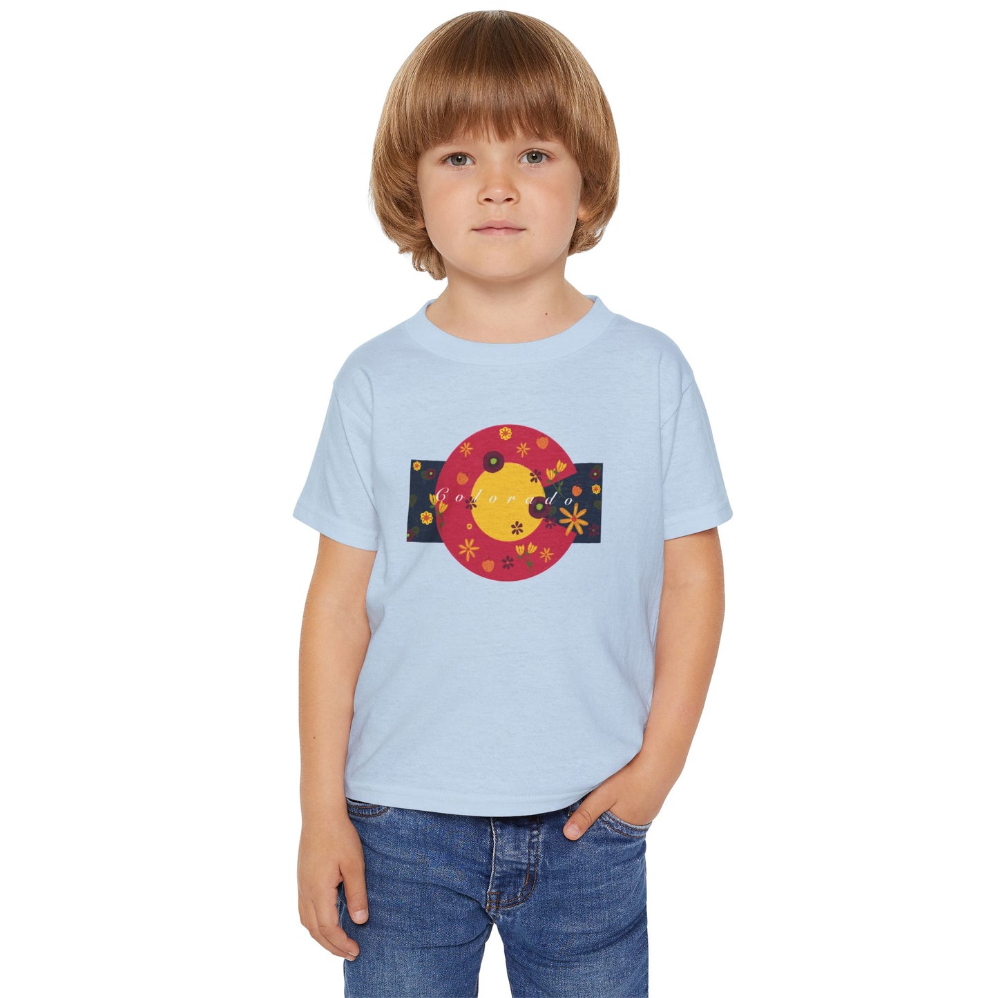 Whimsical Floral Toddler T-shirt, Cute Kids Tee, Spring Apparel, Birthday Gift, Little Ones, Playful Style