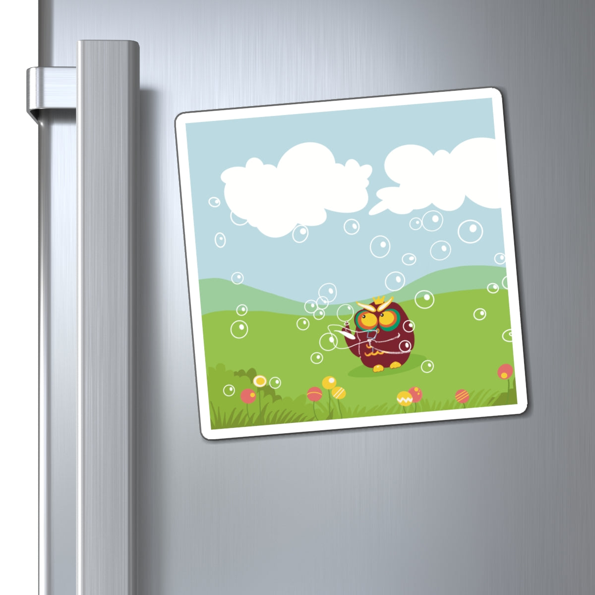 Cute Owl Bubble Magnets for Kids' Rooms | Fun Decorative Fridge Magnets
