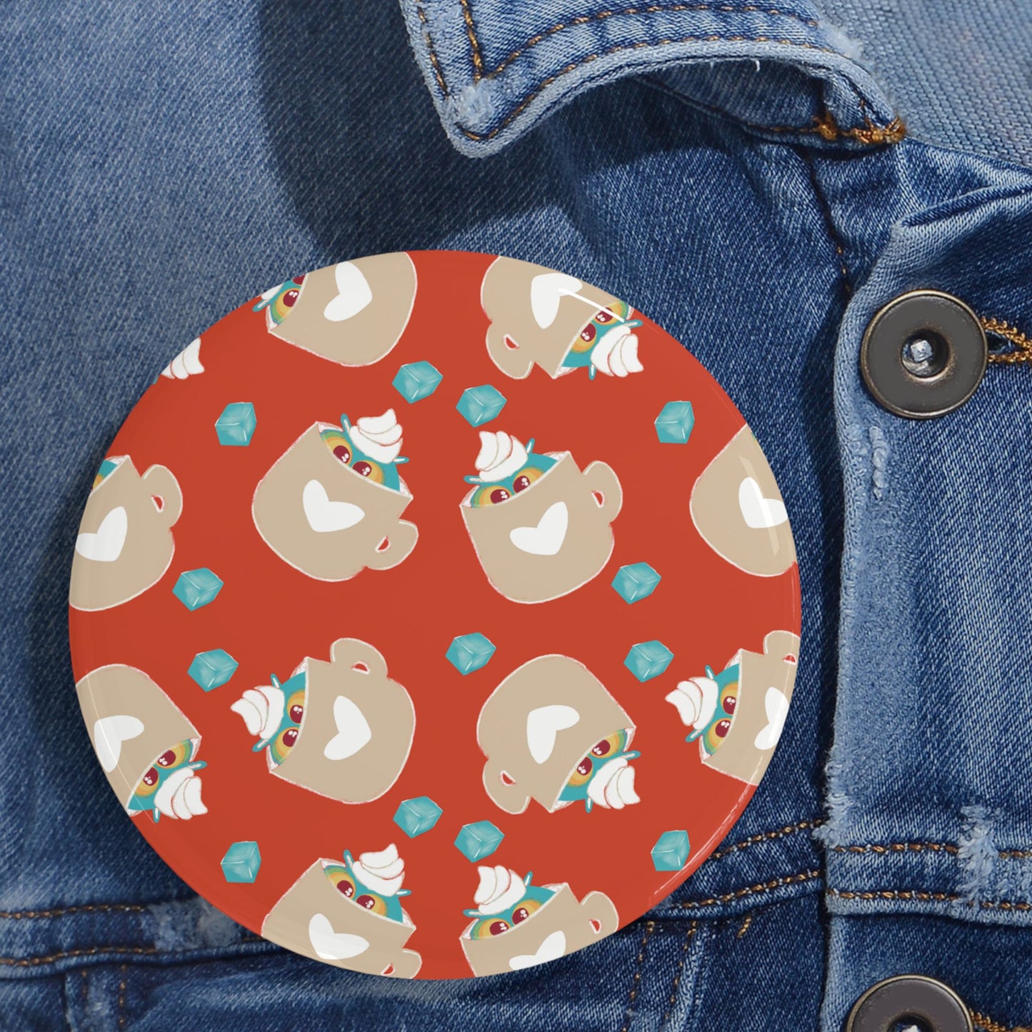 Charming Decorative Round Pins, Cute Pin Badges for Jackets, Gifts for Friends, Fun Accessories, Holiday Decor, Collectible Pins