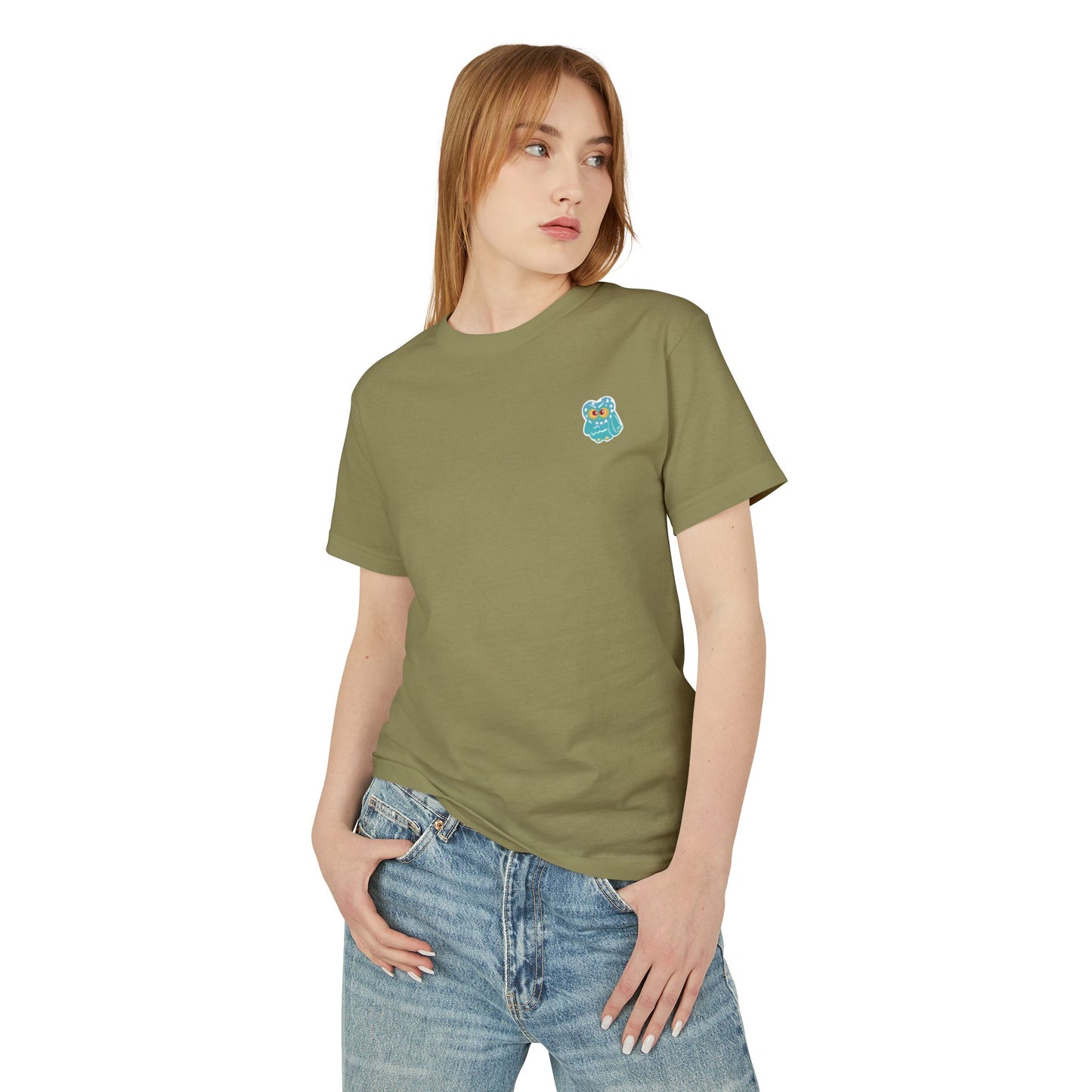 Fort Collins Vibes Unisex Heavyweight Cotton Tee - Mountain and Owl Design
