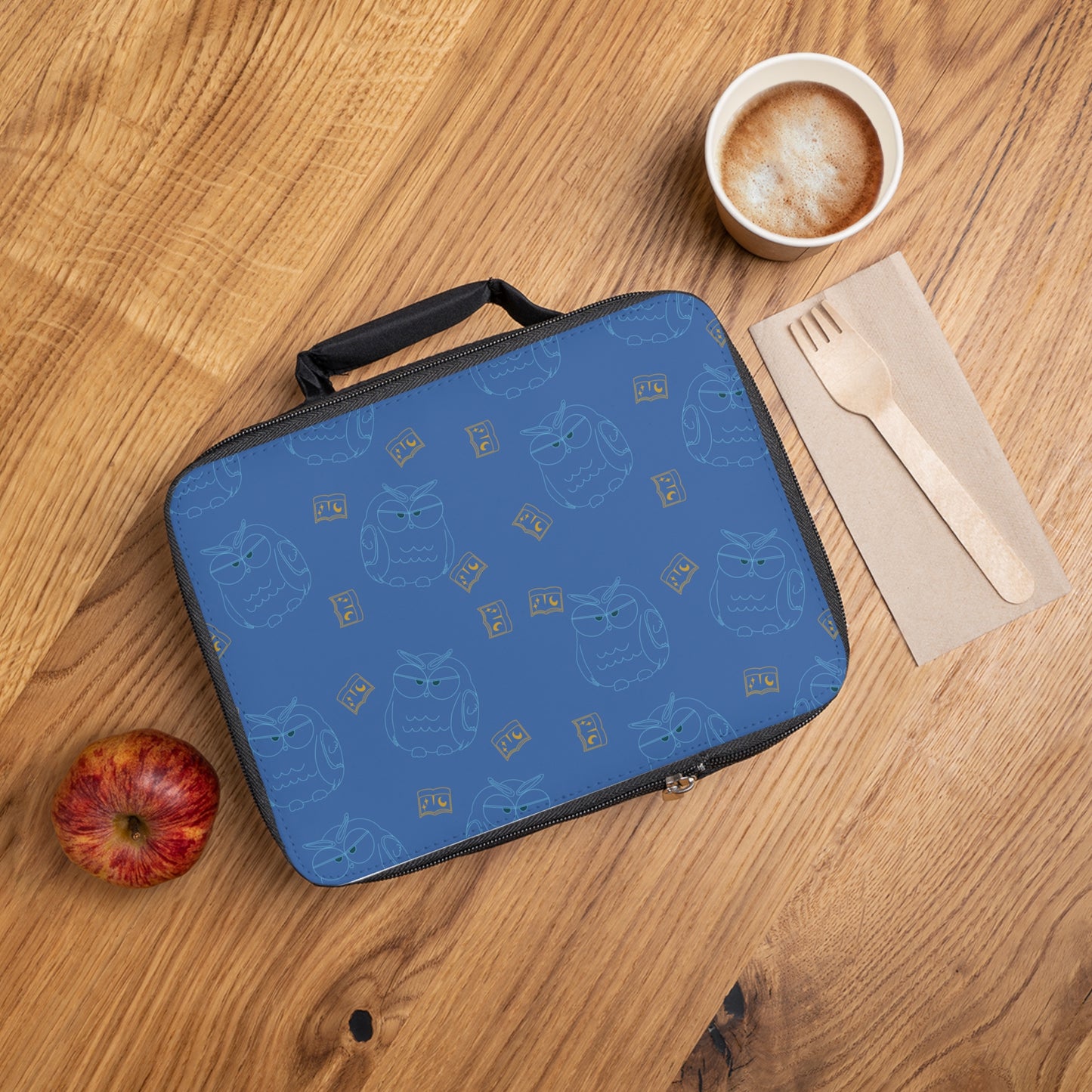 Whimsical Owl Lunch Bag, Fun Kids Lunch Tote, School Lunchbox, Reusable Snack Bag, Cute Lunch Container