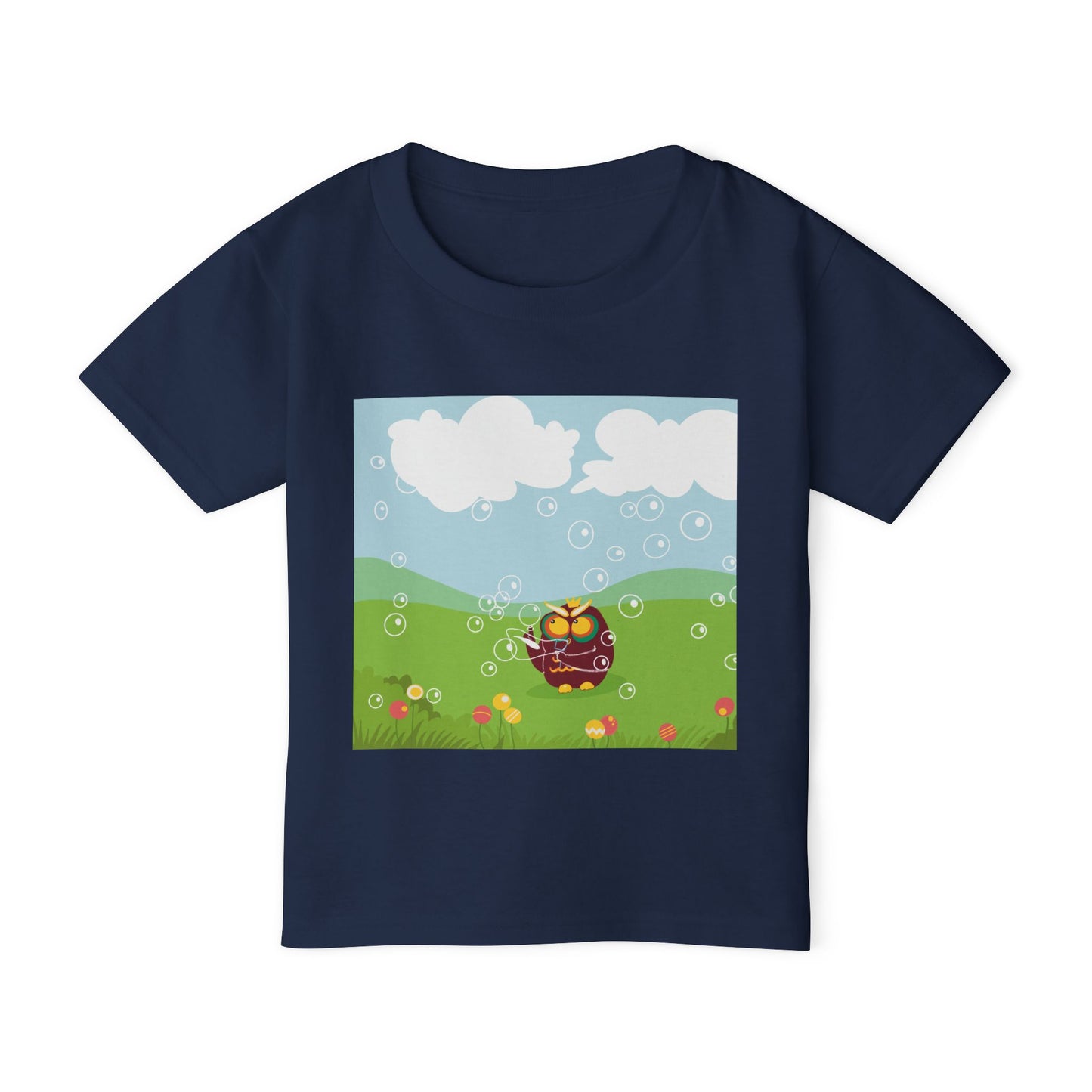 Whimsical Toddler T-Shirt with Bubbles Design, Kids Gift, Summer Outfit, Birthday Party, Playtime Essential, Adorable Toddler Apparel