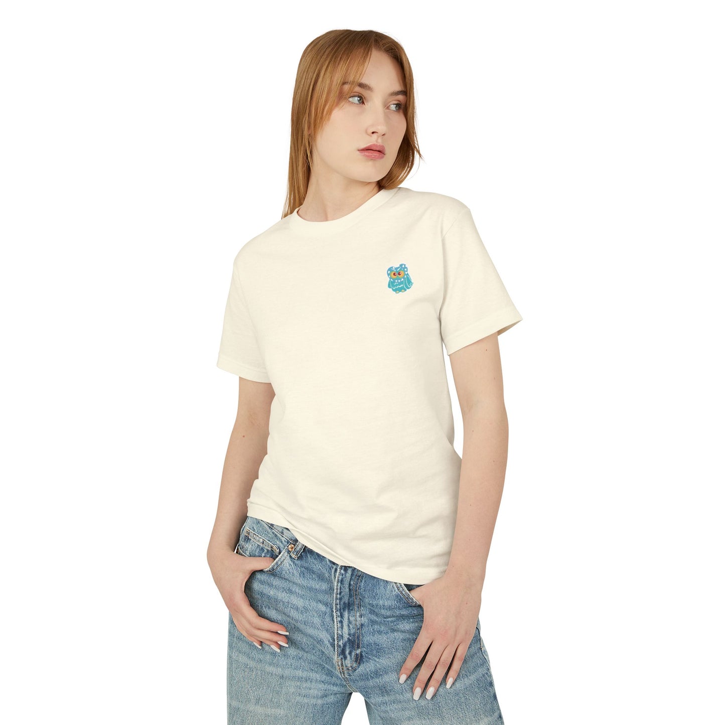 Fort Collins Vibes Unisex Heavyweight Cotton Tee - Mountain and Owl Design