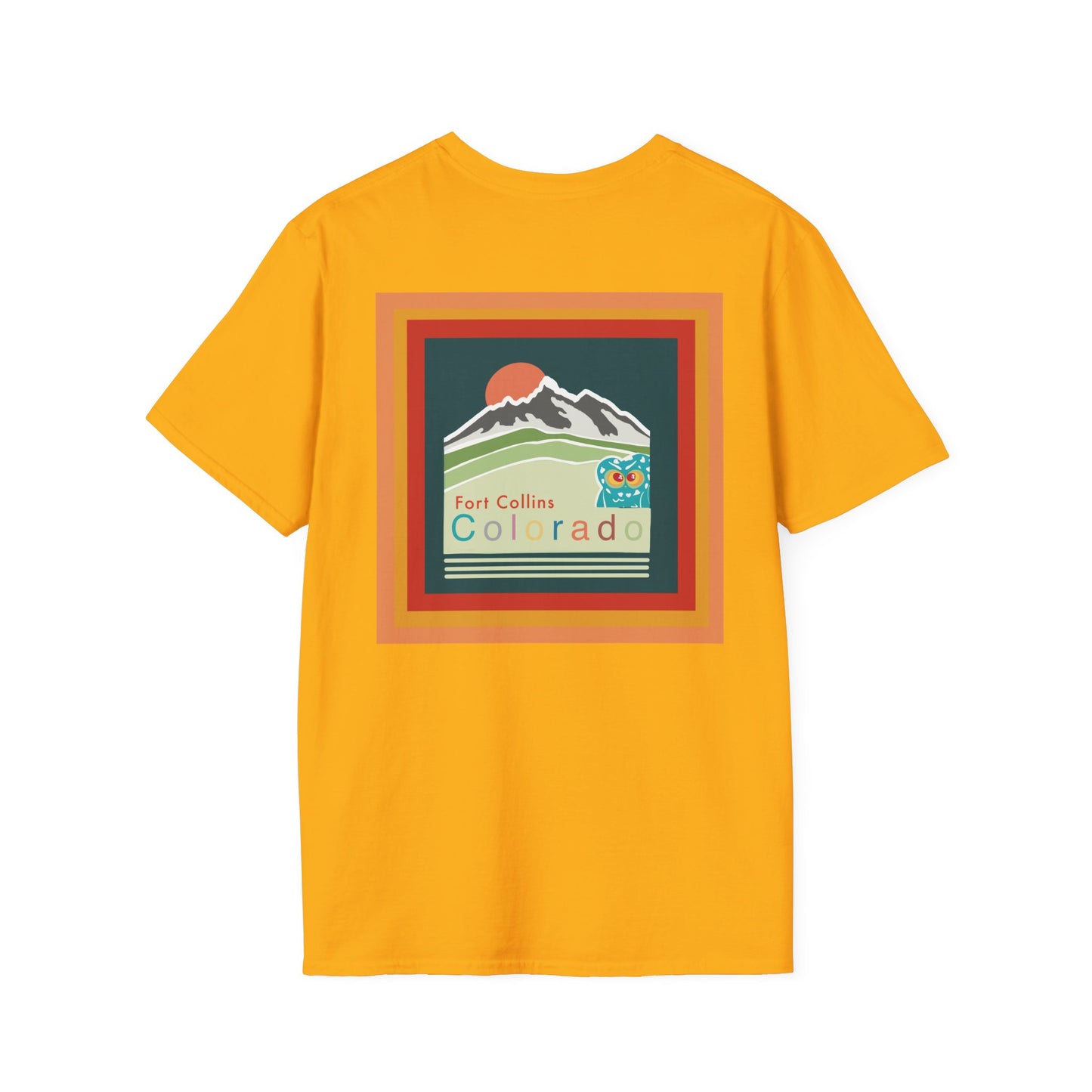 Fort Collins Colorado T-Shirt, Unisex Graphic Tee, Casual Travel Shirt, Vintage Style Apparel, Outdoor Adventure Clothing