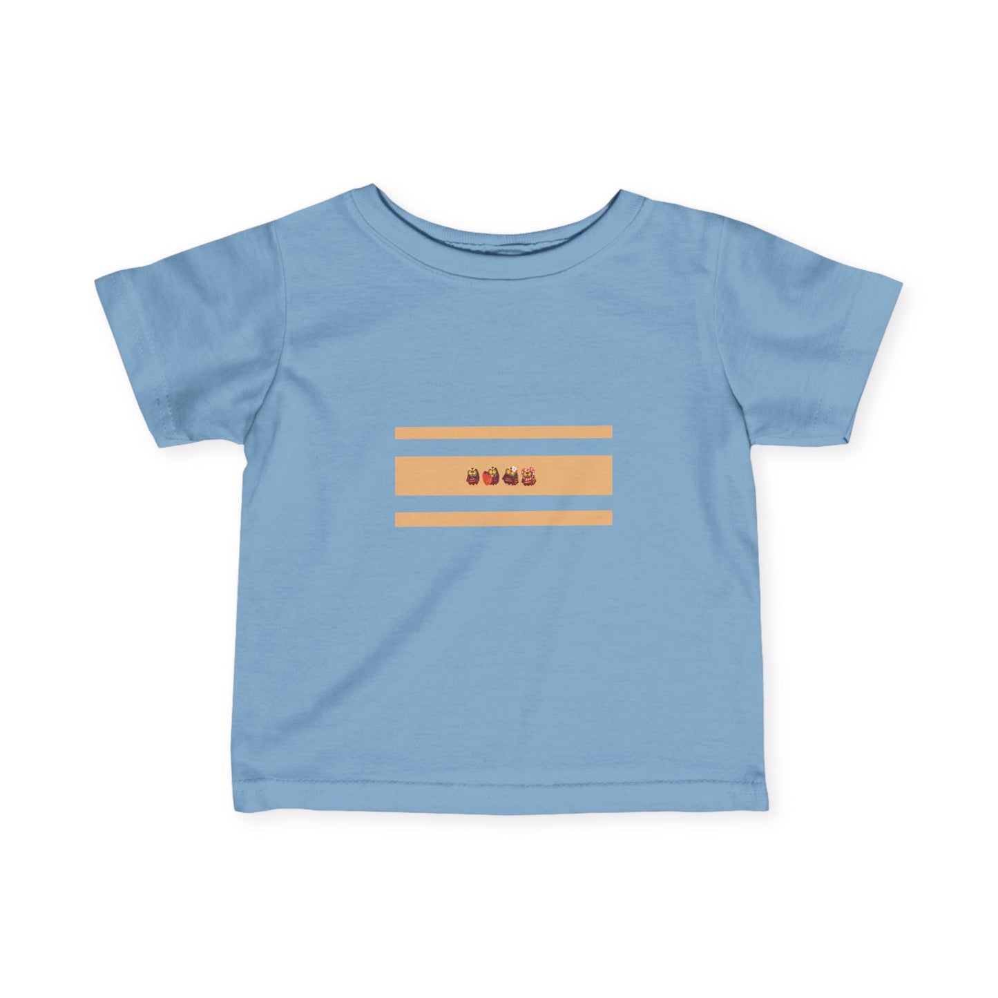 Cute Infant Fine Jersey Tee with Playful Design for Babies