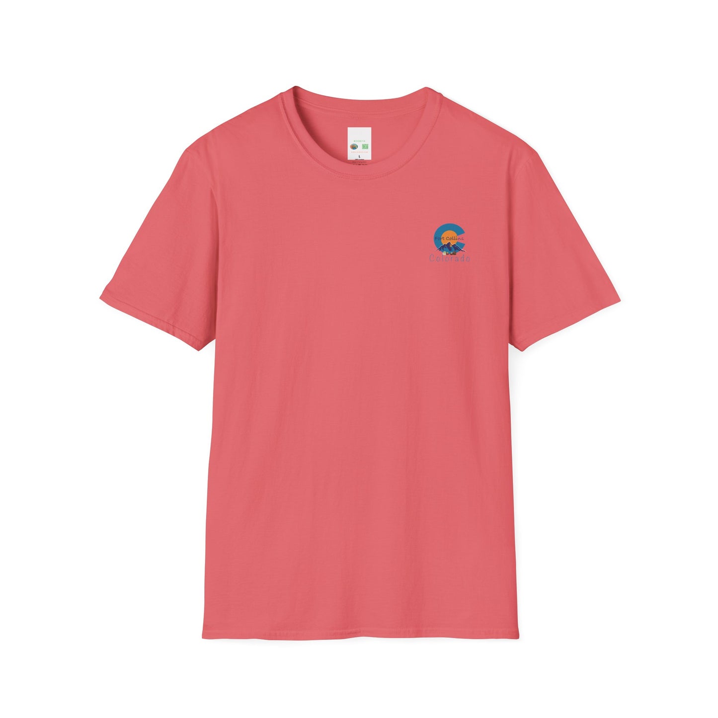 Fort Collins Colorado Unisex T-Shirt | Softstyle Tee for Travel Lovers, Adventure Seekers, and Summer Days, Gift for Nature Enthusiasts