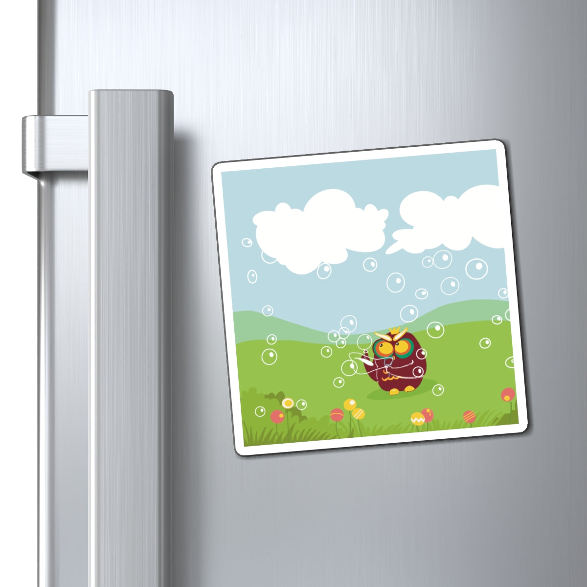 Cute Owl Bubble Magnets for Kids' Rooms | Fun Decorative Fridge Magnets
