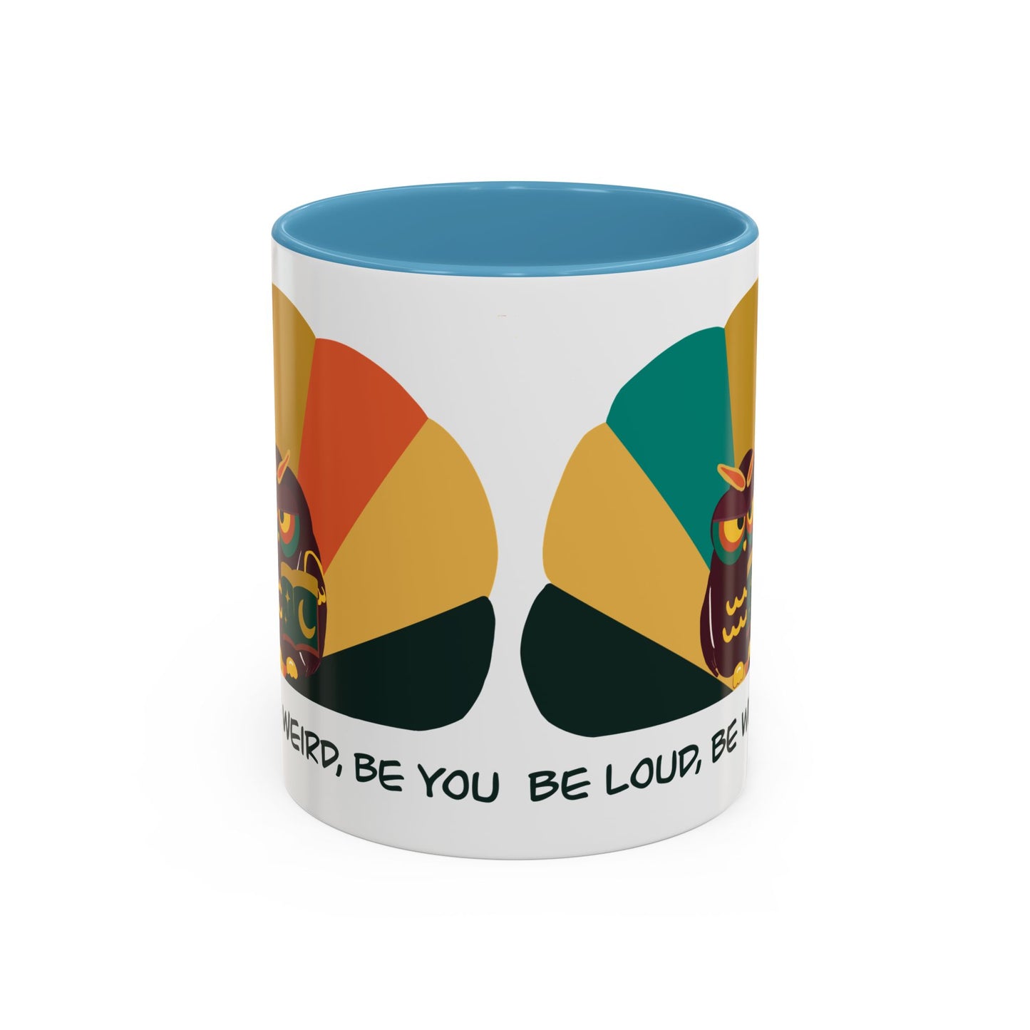 Quirky Owl Coffee Mug, Fun Gift for Coffee Lovers, Unique Design, Be Loud Be Weird Be You, Perfect for Birthdays, Home Decor