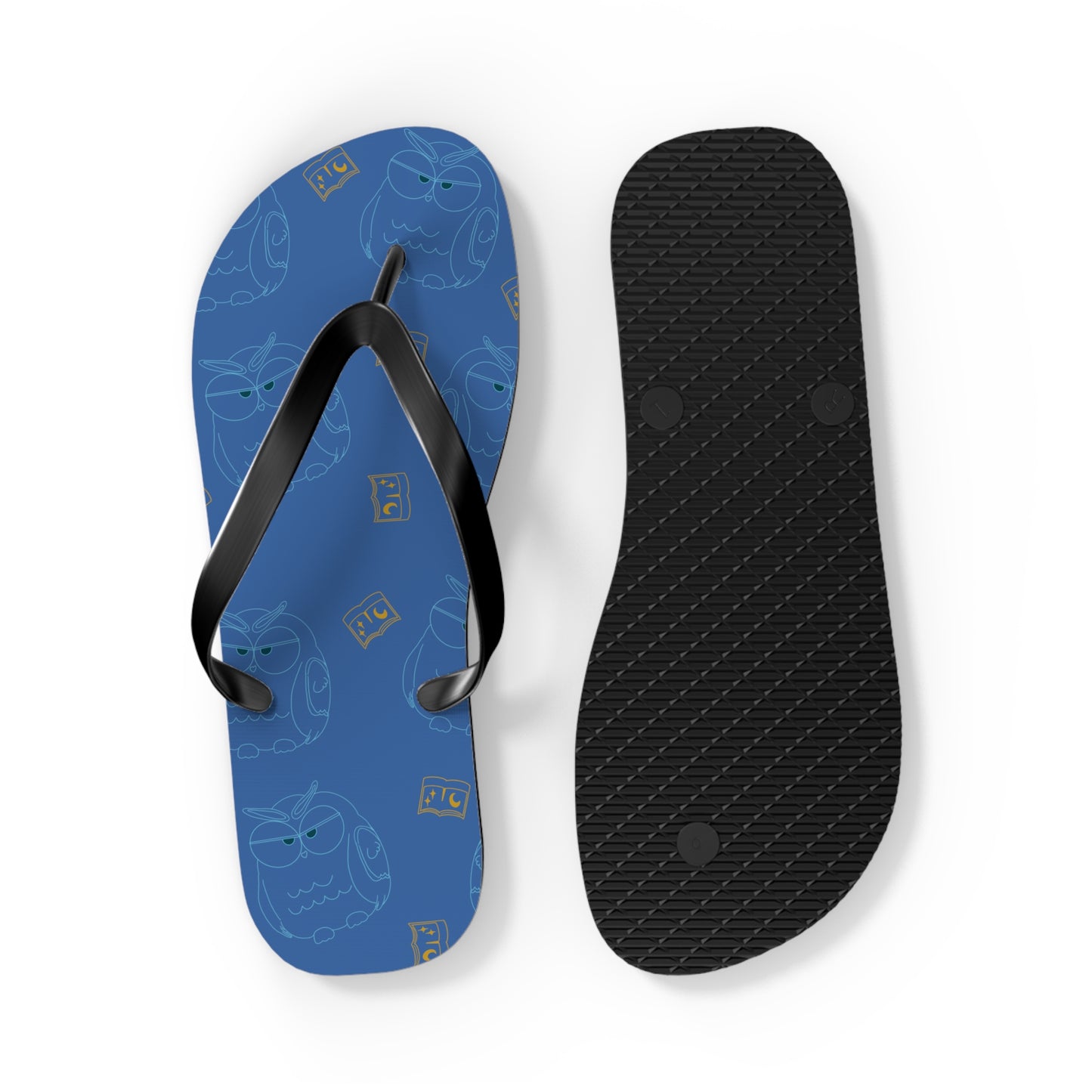 Fun Owl Flip Flops for Summer, Casual Beach Sandals, Cute Vacation Footwear, Perfect Gift for Owl Lovers