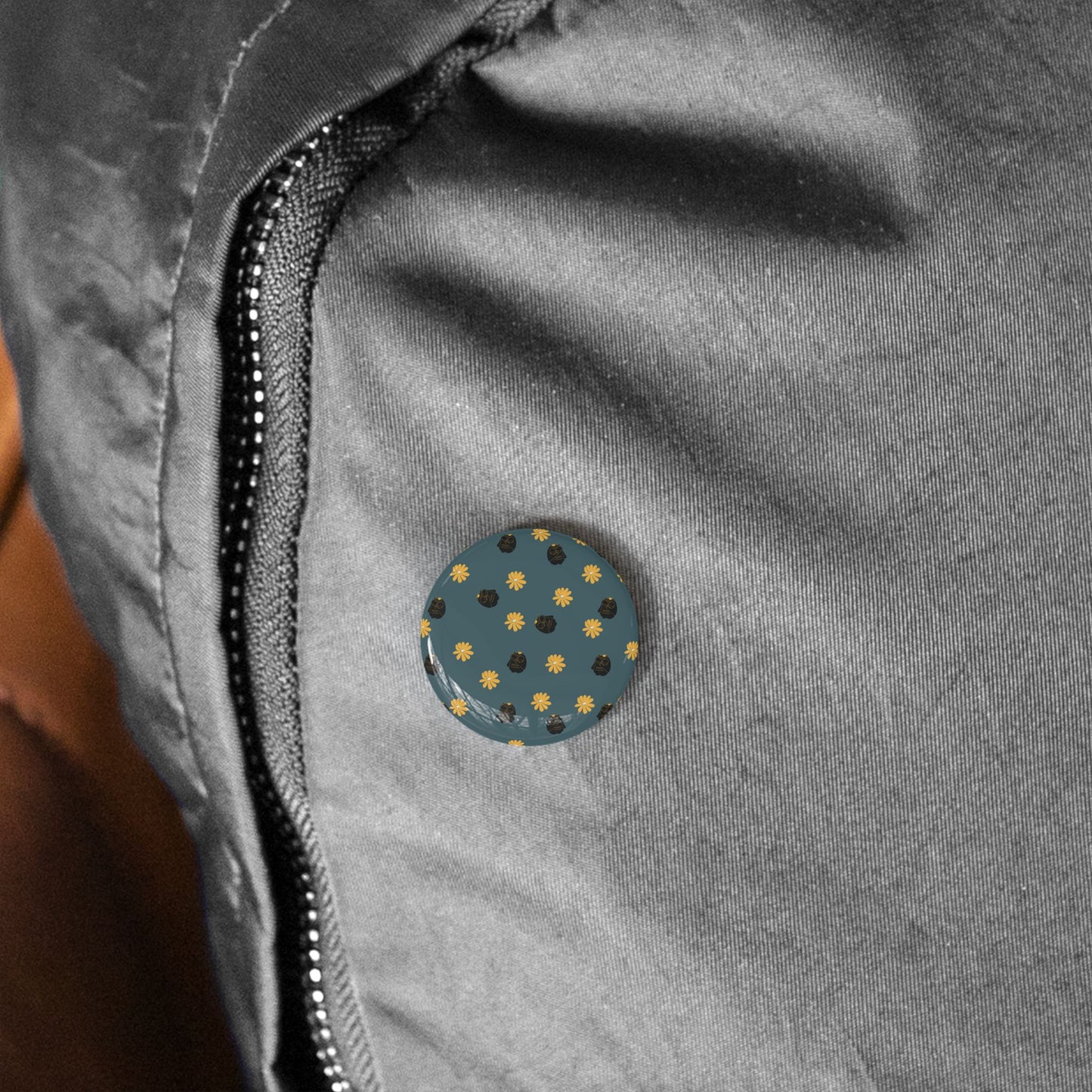 Cute Floral Round Pins, Trendy Enamel Pins, Fashion Accessories, Cute Gifts for Friends, DIY Pin Badges, Collectible Pins