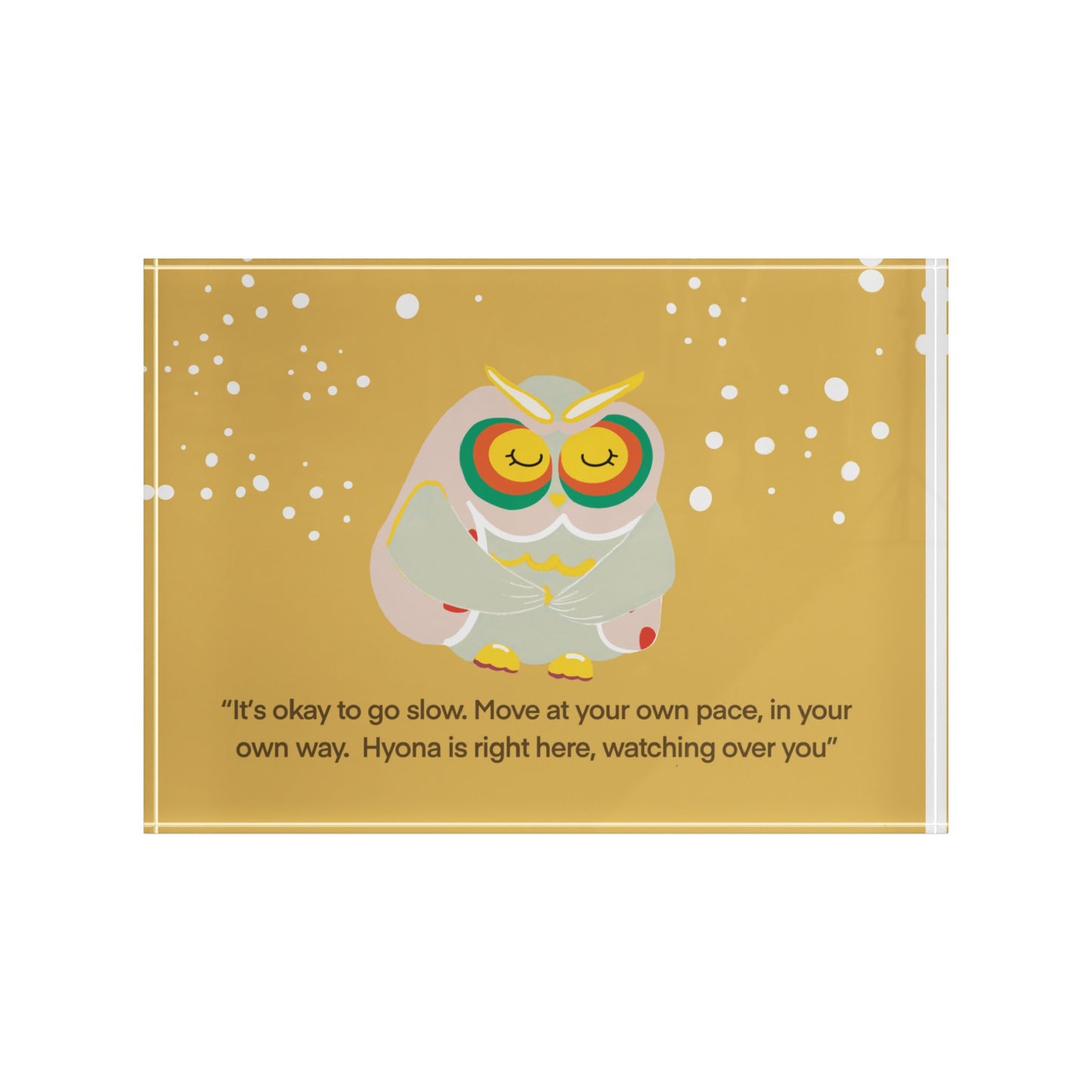 Inspirational Owl Photo Block | Unique Home Decor | Motivational Gift for All Occasions