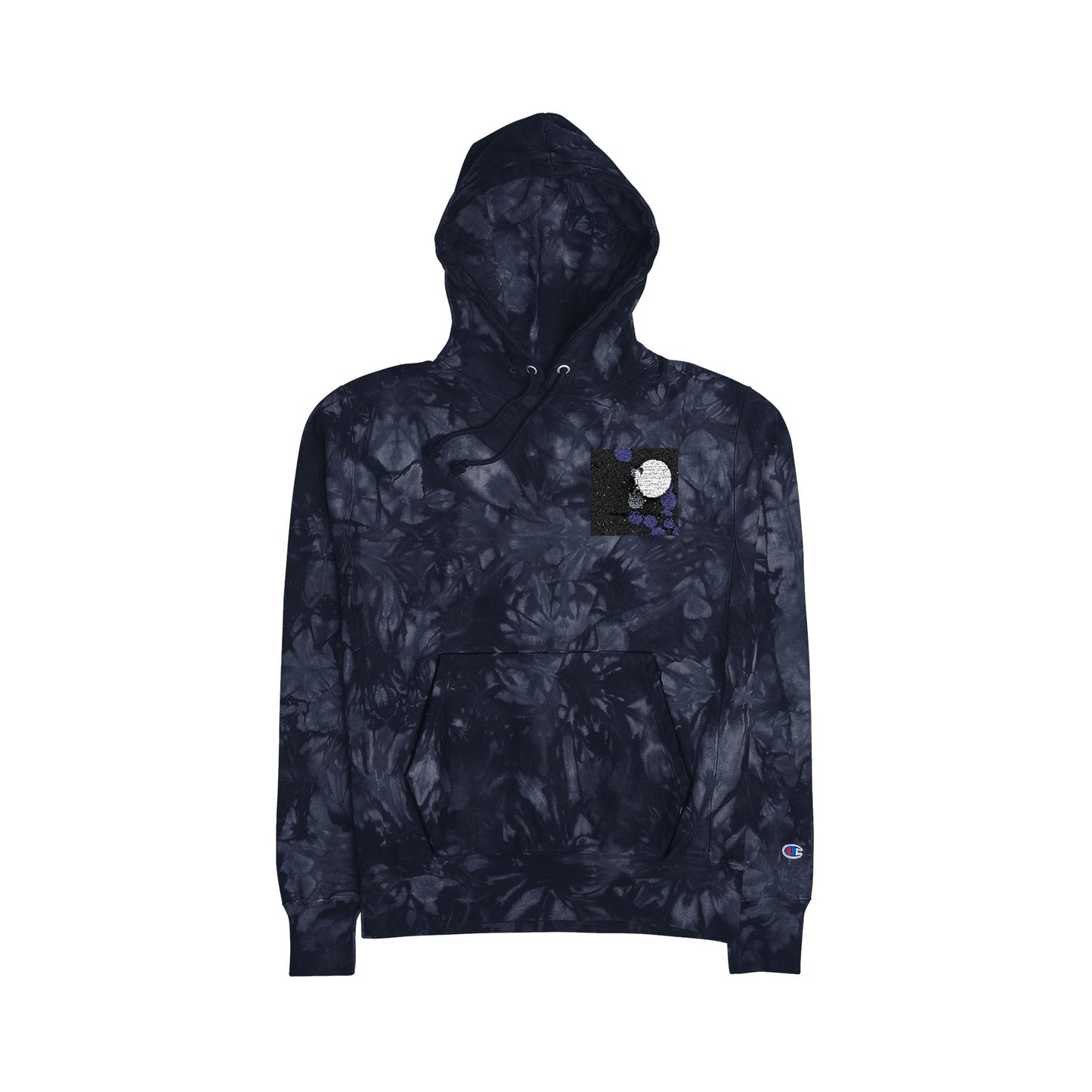 Unisex Tie-Dye Hoodie with Floral Embroidery - Stylish Comfort for All Occasions