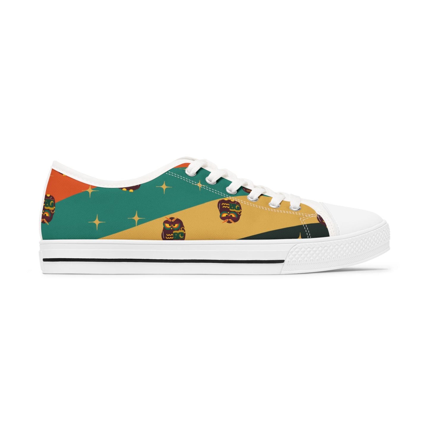 Colorful Women's Low Top Sneakers with Unique Design