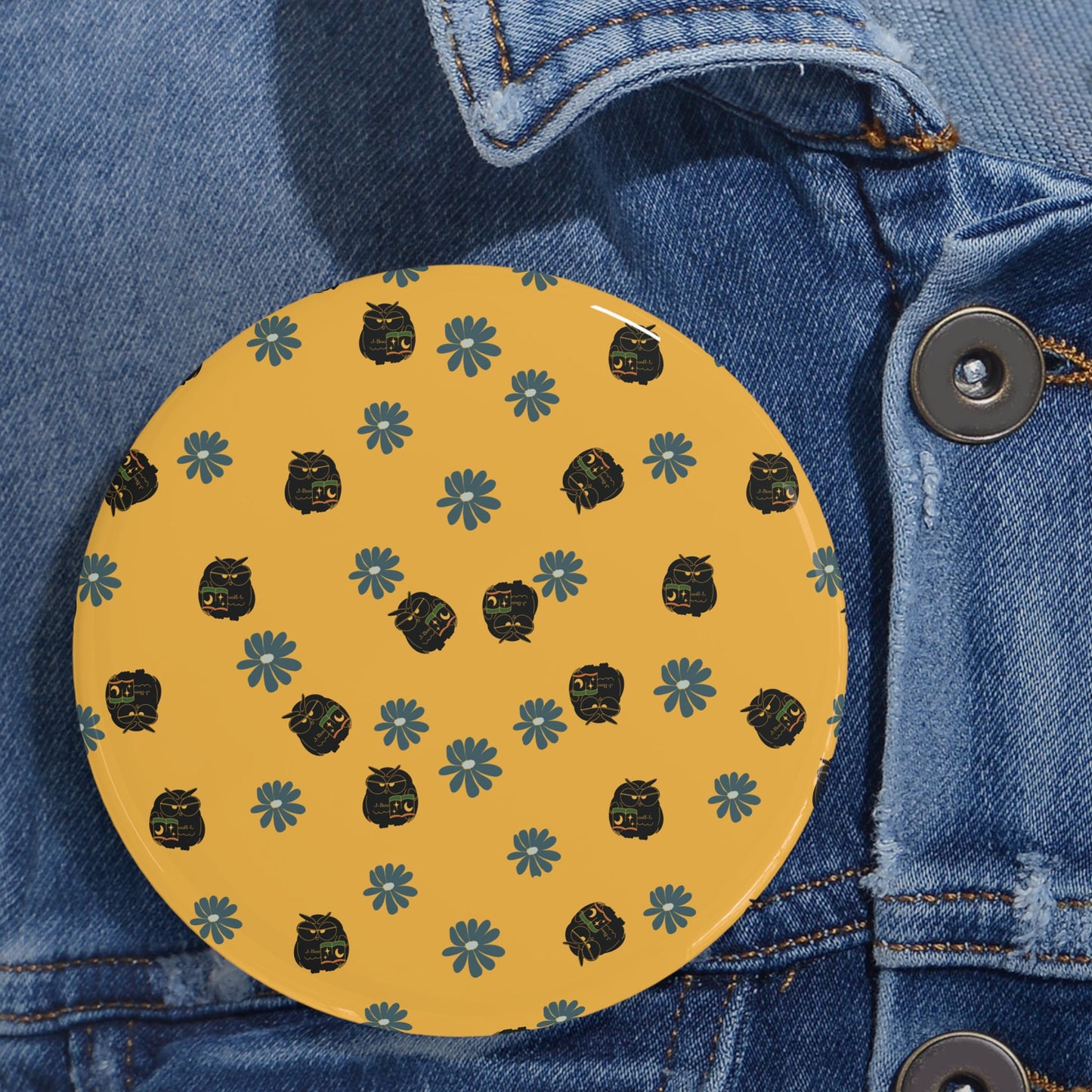 Cute Floral Round Pins, Enamel Pin Set, Fashion Accessories, Gift for Her, Trendy Badges, Casual Outfit Decor