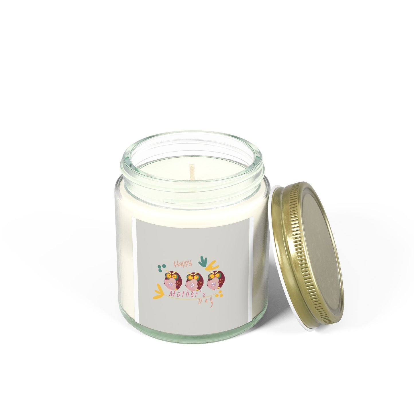Happy Mother's Day Scented Candles - Coconut Apricot Wax - 4oz & 9oz