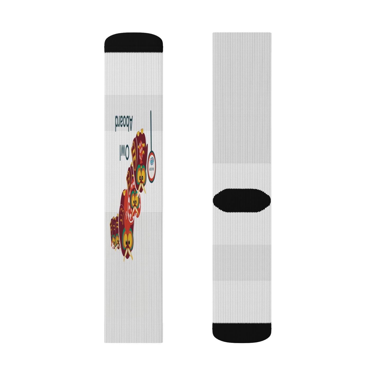 Fun Owl Sublimation Socks - Perfect Gift for Animal Lovers