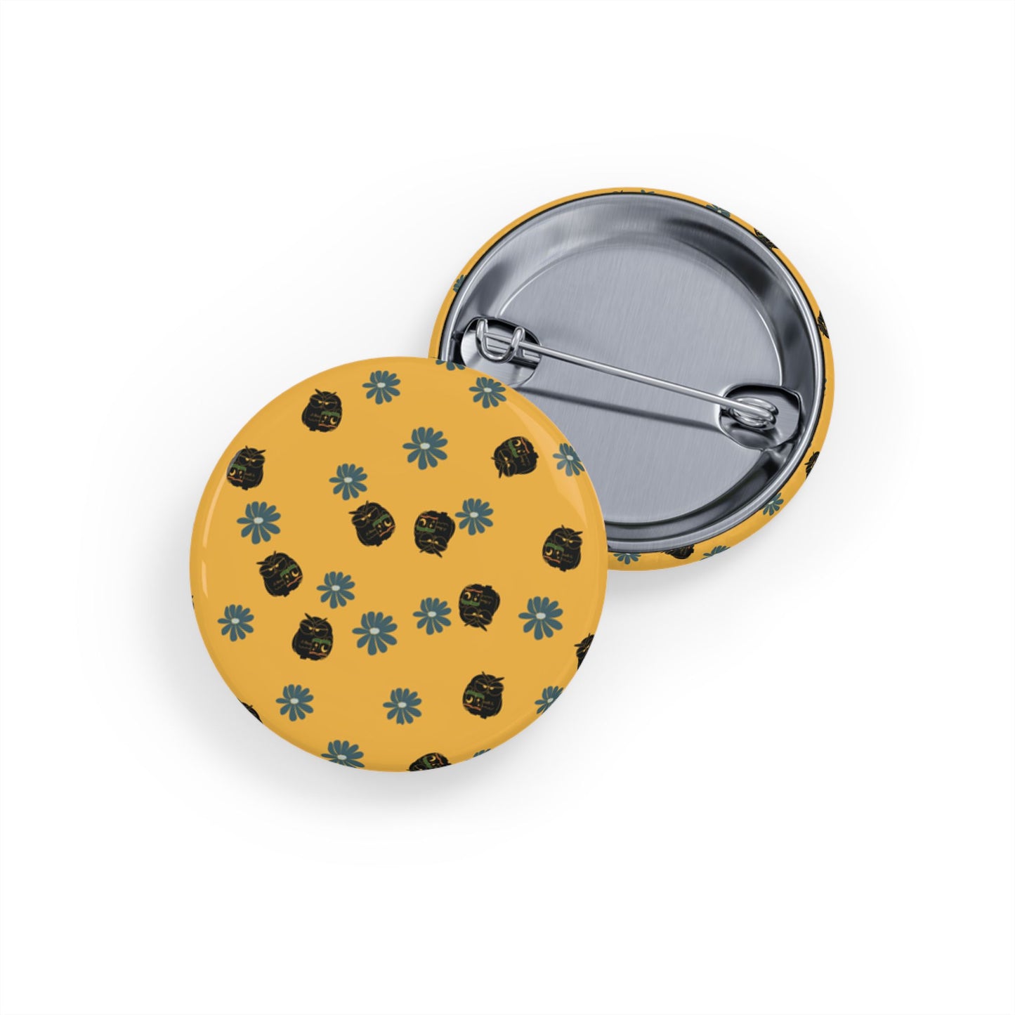 Cute Floral Round Pins, Enamel Pin Set, Fashion Accessories, Gift for Her, Trendy Badges, Casual Outfit Decor