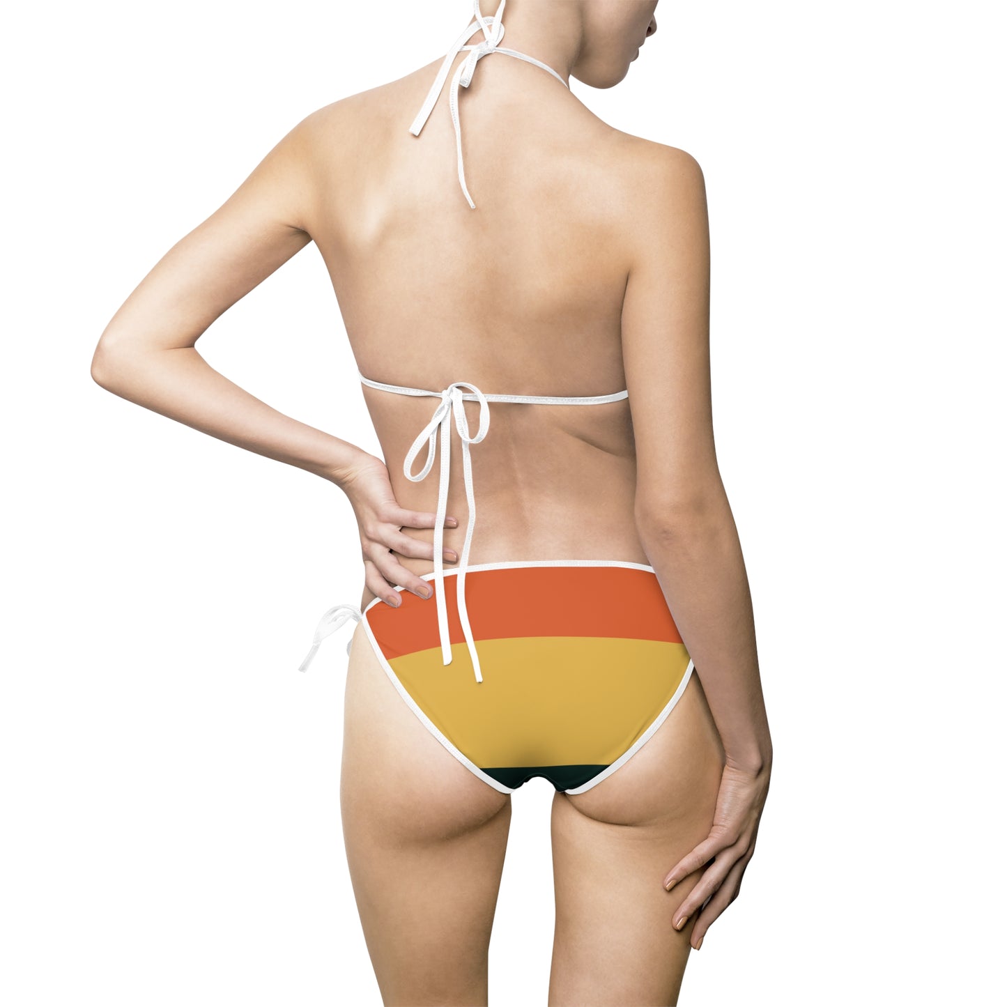 J-Boo's Vibrant Women's Bikini Swimsuit, Retro Swimwear, Beachwear, Summer Essentials, Pool Party, LGBTQ+ Pride Swim