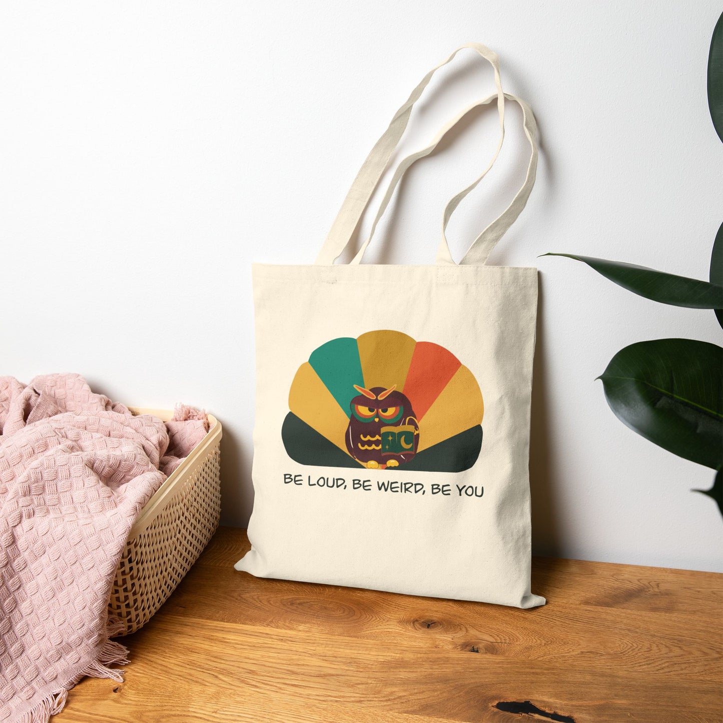 Be Loud Cotton Canvas Tote Bag - Fun Eco-Friendly Bag, Gift for Friends, Unique Shopping Tote, Quirky Style, Perfect for Events
